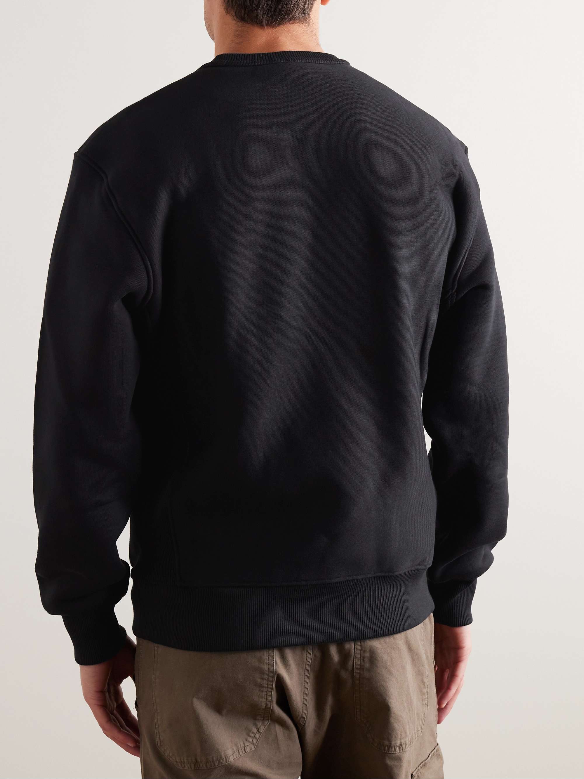 BELSTAFF Hockley Logo-Appliquéd Garment-Dyed Cotton-Jersey Sweatshirt ...