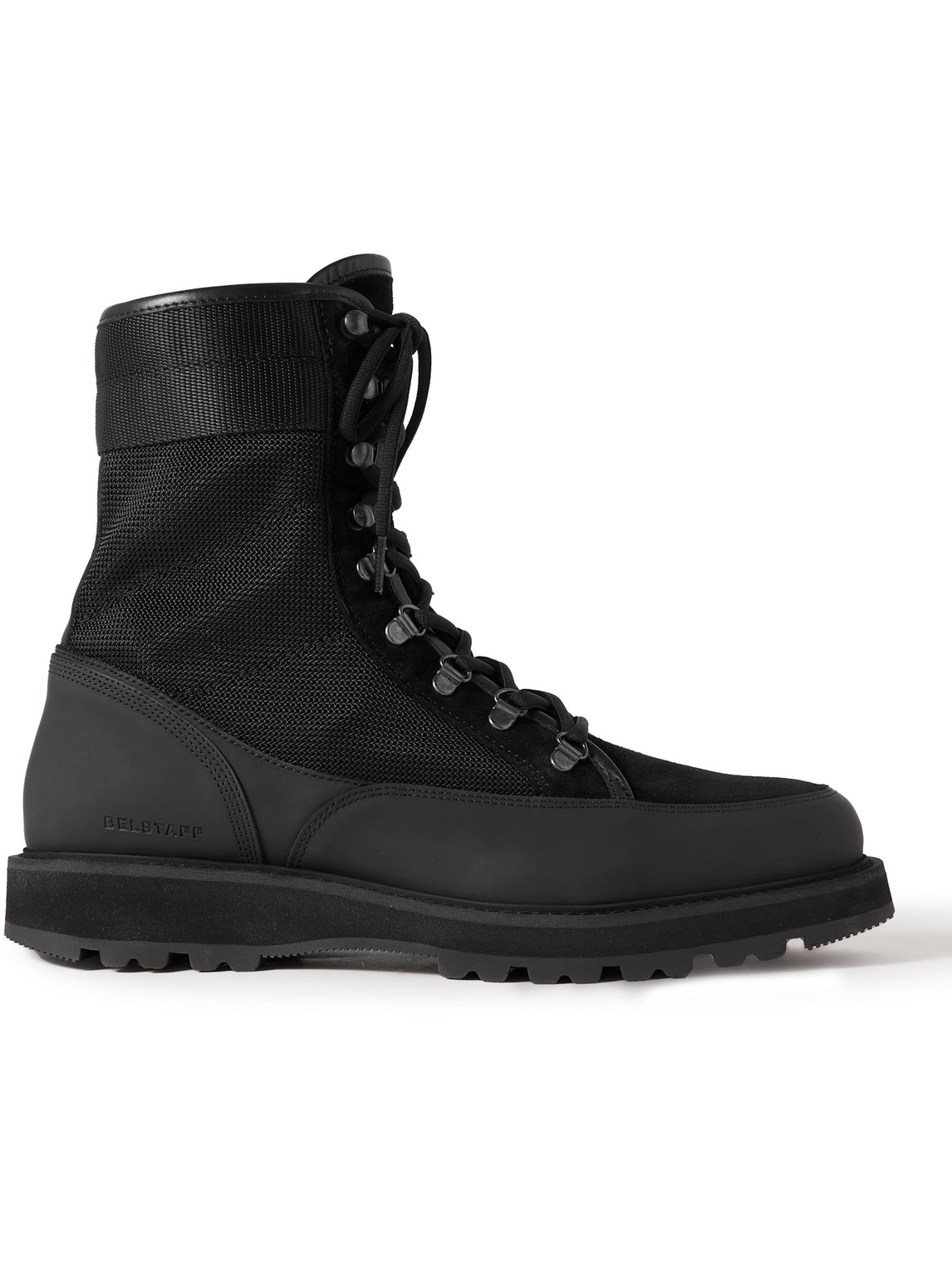 BELSTAFF STORMPROOF LEATHER, SUEDE AND MESH BOOTS