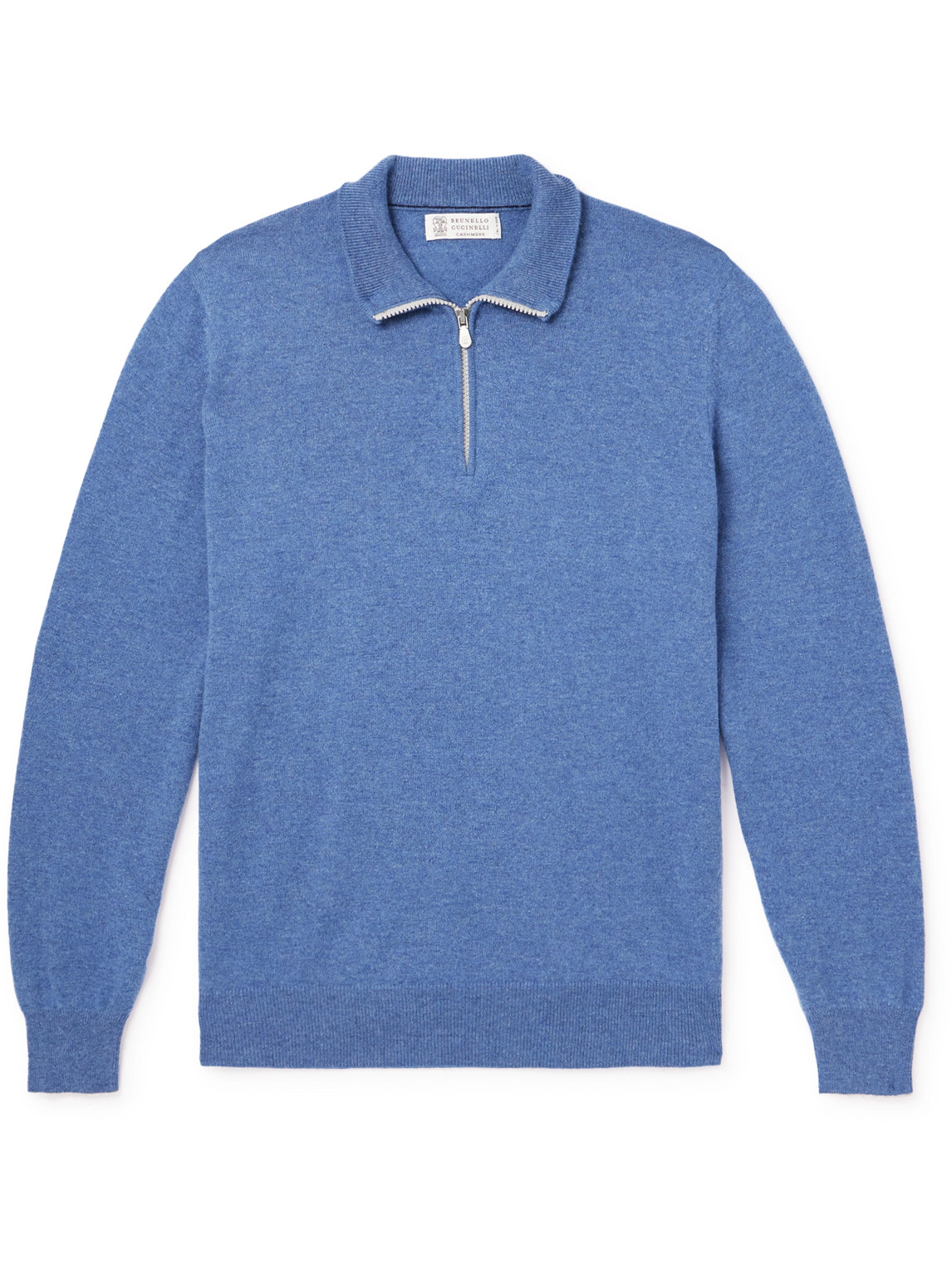 BRUNELLO CUCINELLI CASHMERE HALF-ZIP SWEATER