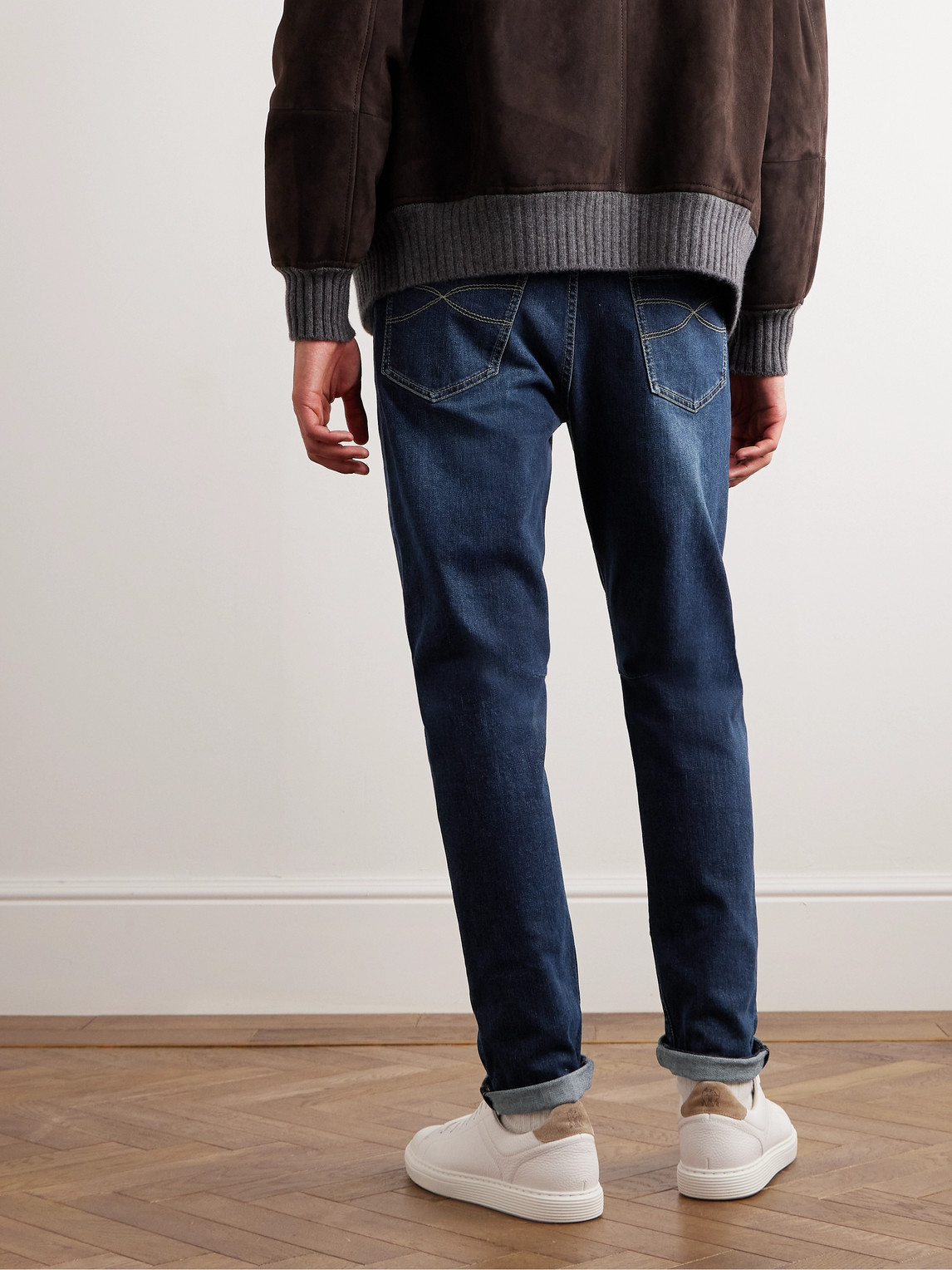 Shop Brunello Cucinelli Straight-leg Jeans In Blue