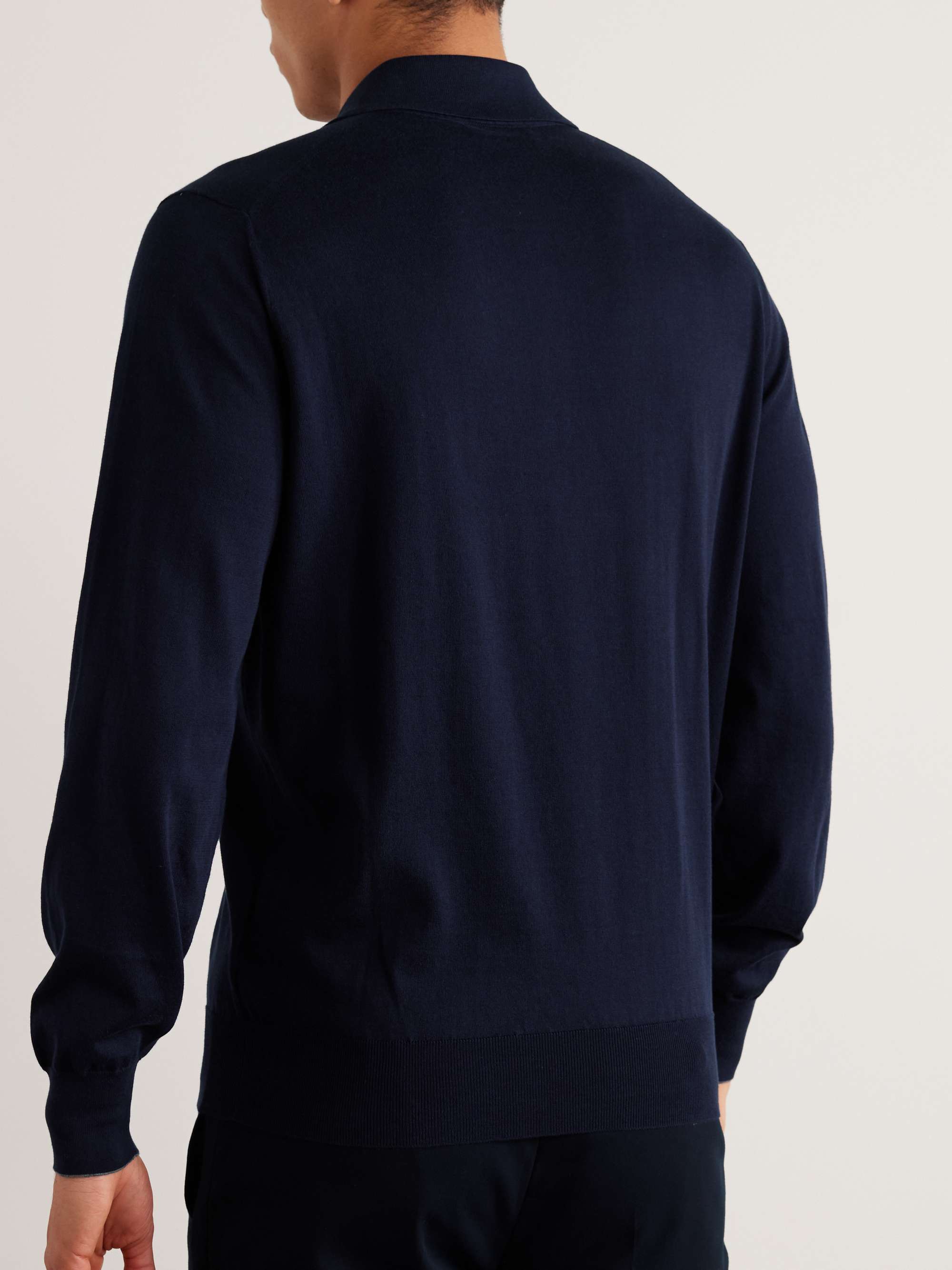 BRUNELLO CUCINELLI Knitted Cotton Polo Shirt