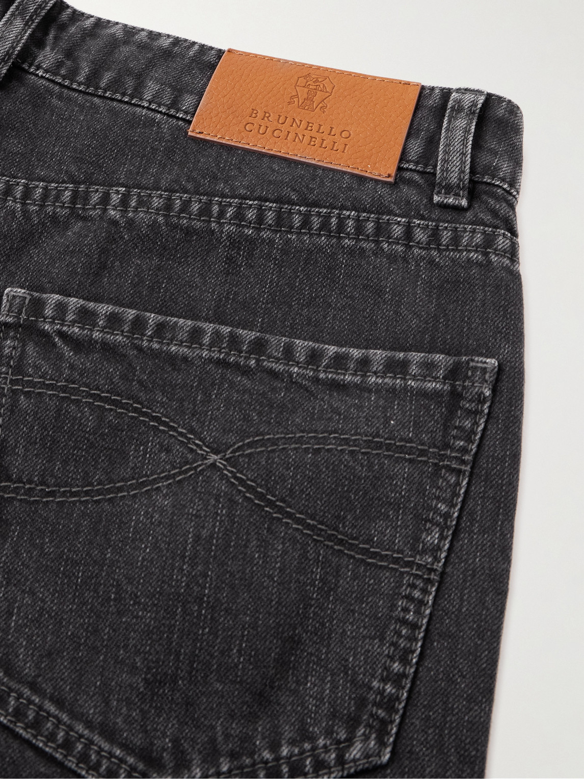 Shop Brunello Cucinelli Straight-leg Jeans In Black