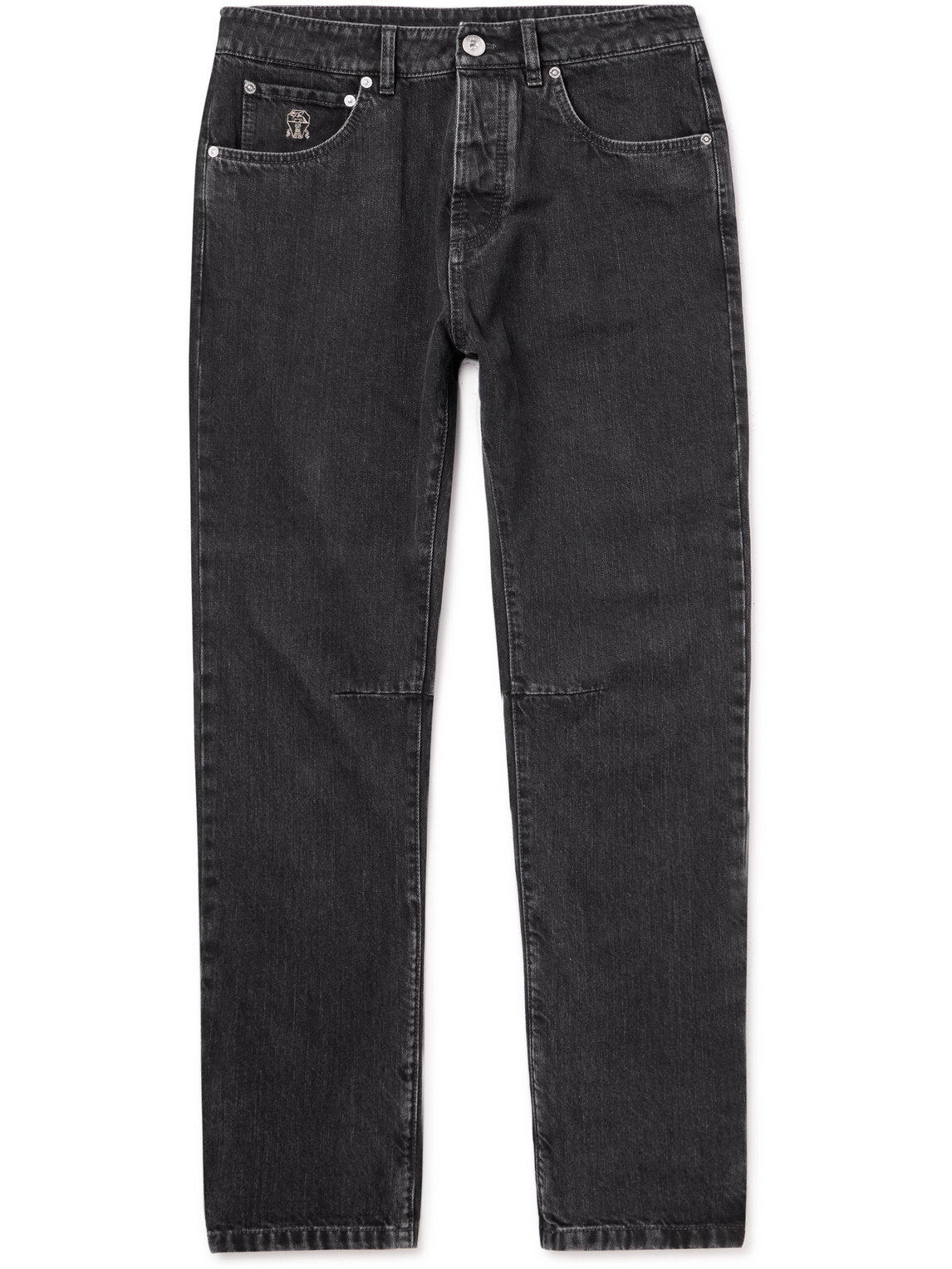 Brunello Cucinelli Straight-leg Jeans In Black