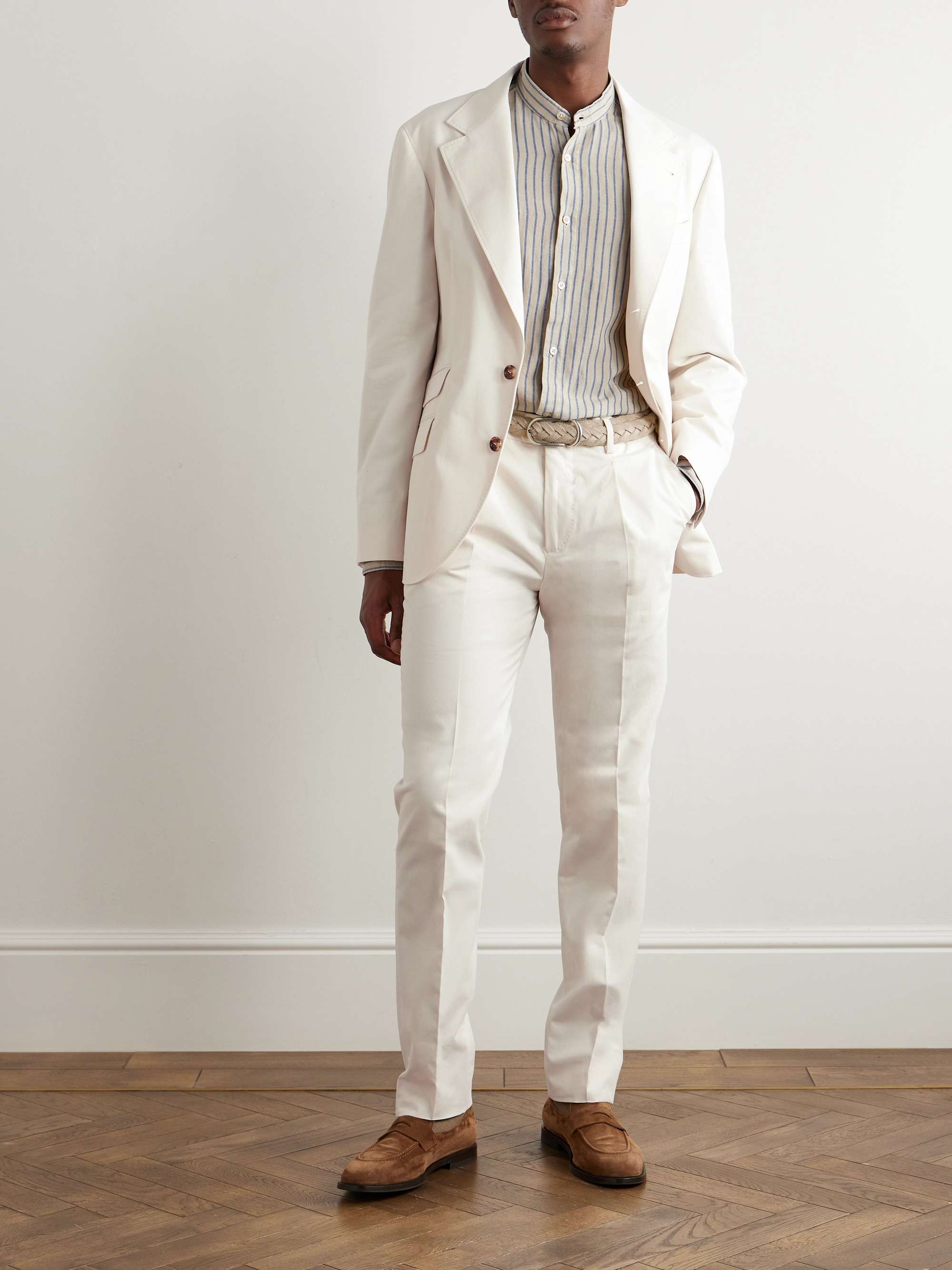 Brunello Cucinelli quality Brown leather