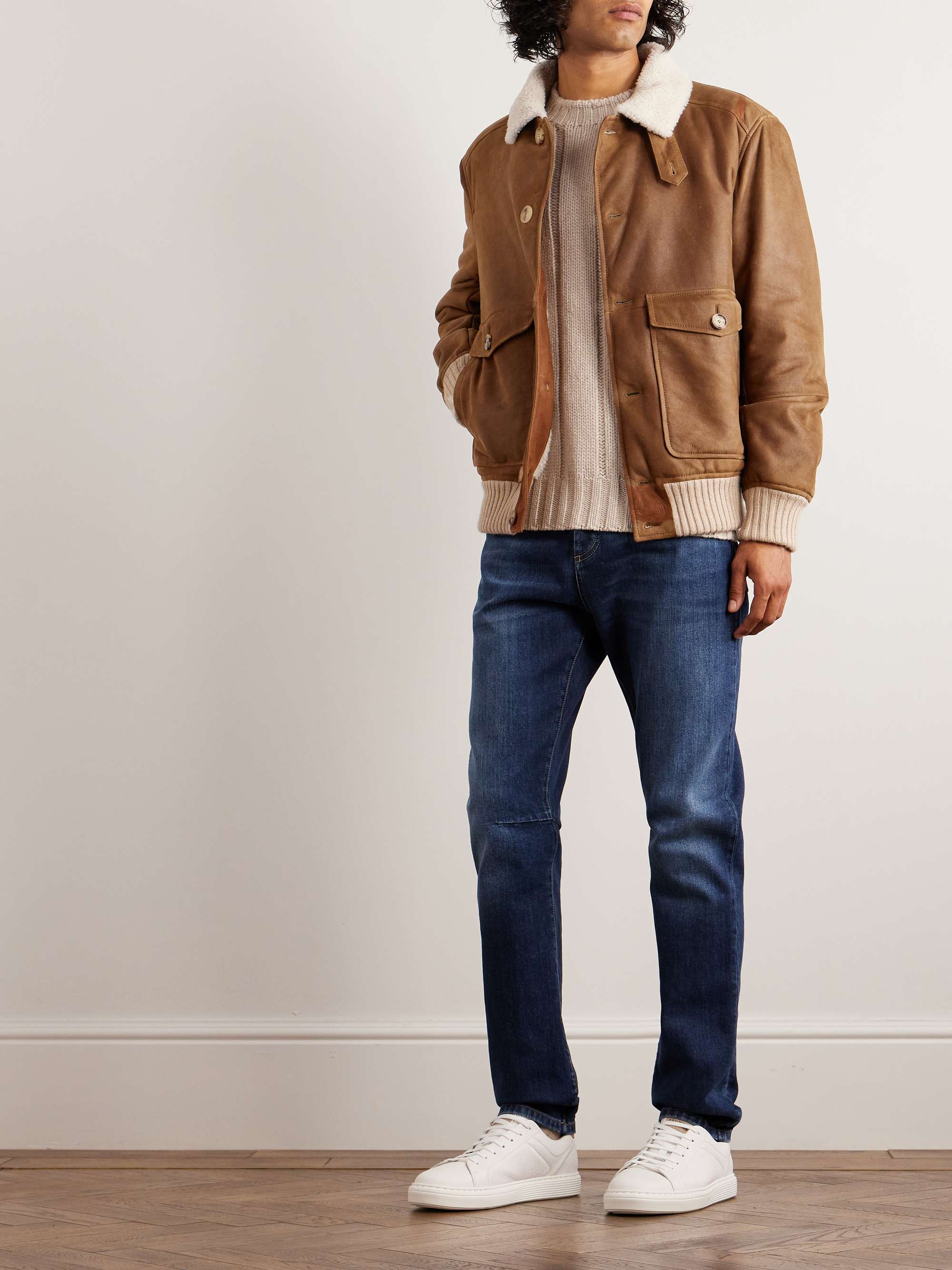 BRUNELLO CUCINELLI Shearling Jacket for Men | MR PORTER