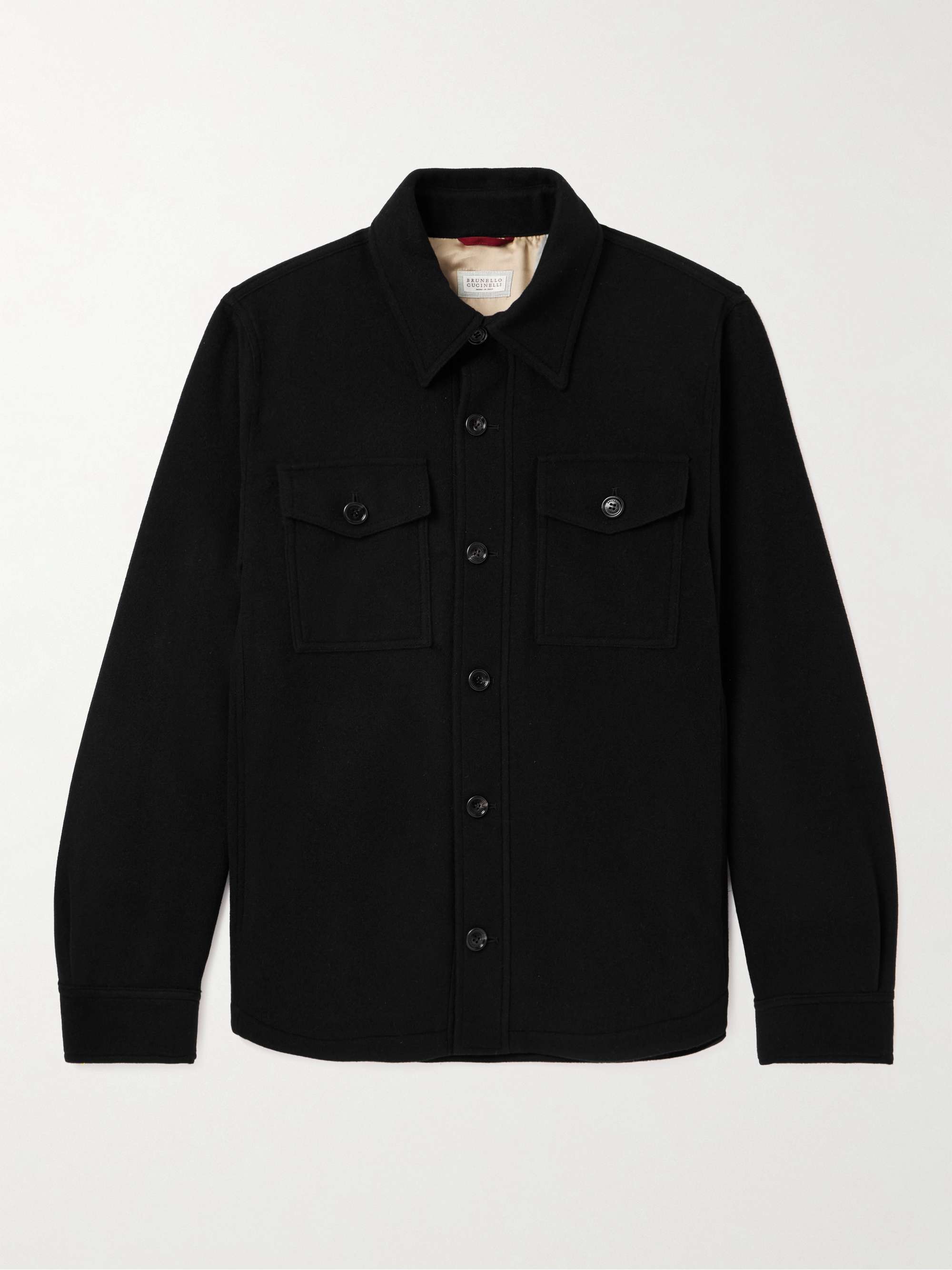 BRUNELLO CUCINELLI Cashmere-Felt Overshirt for Men | MR PORTER