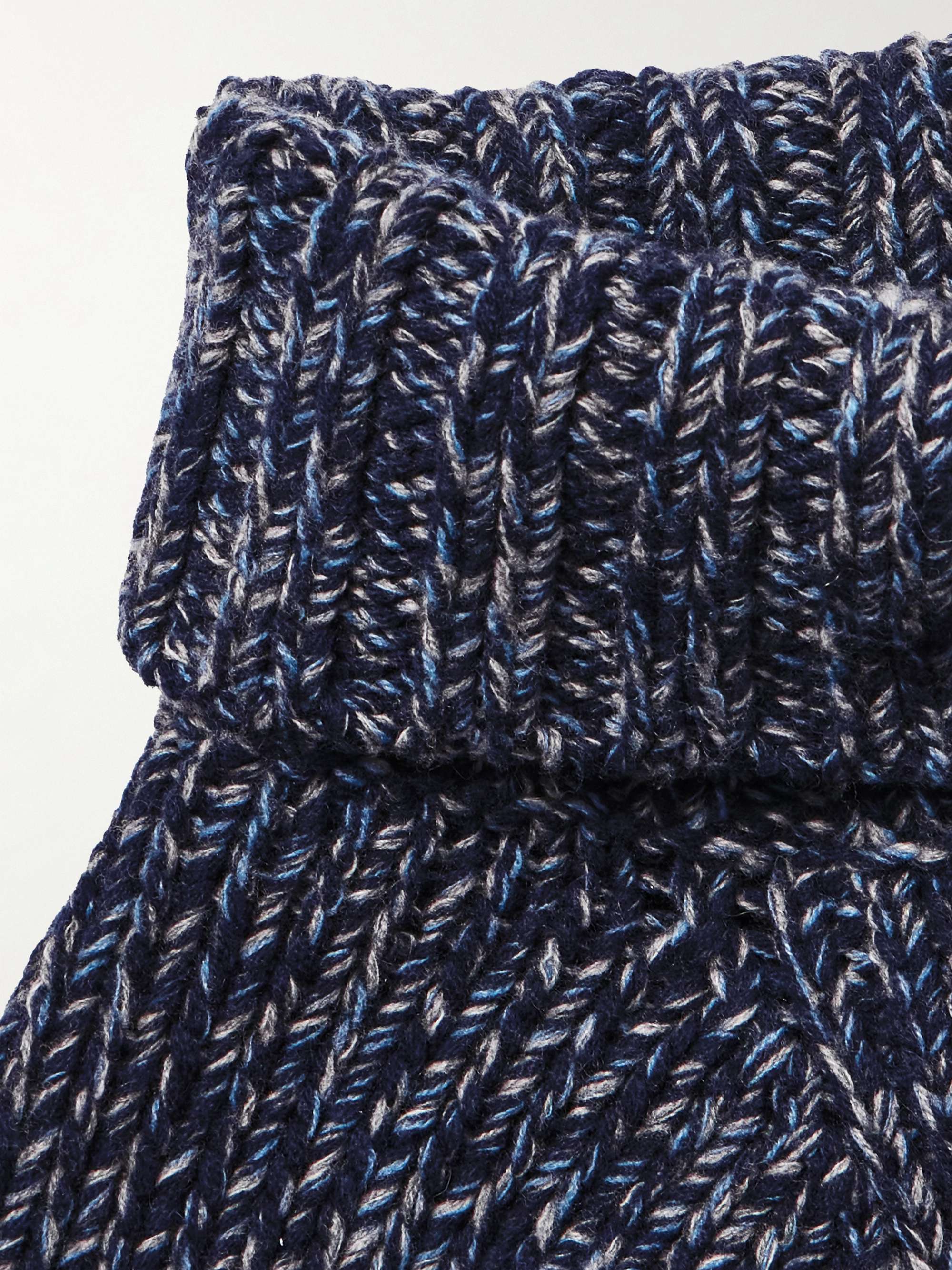 BRUNELLO CUCINELLI Virgin Wool, Cashmere and Silk-Blend Rollneck Sweater