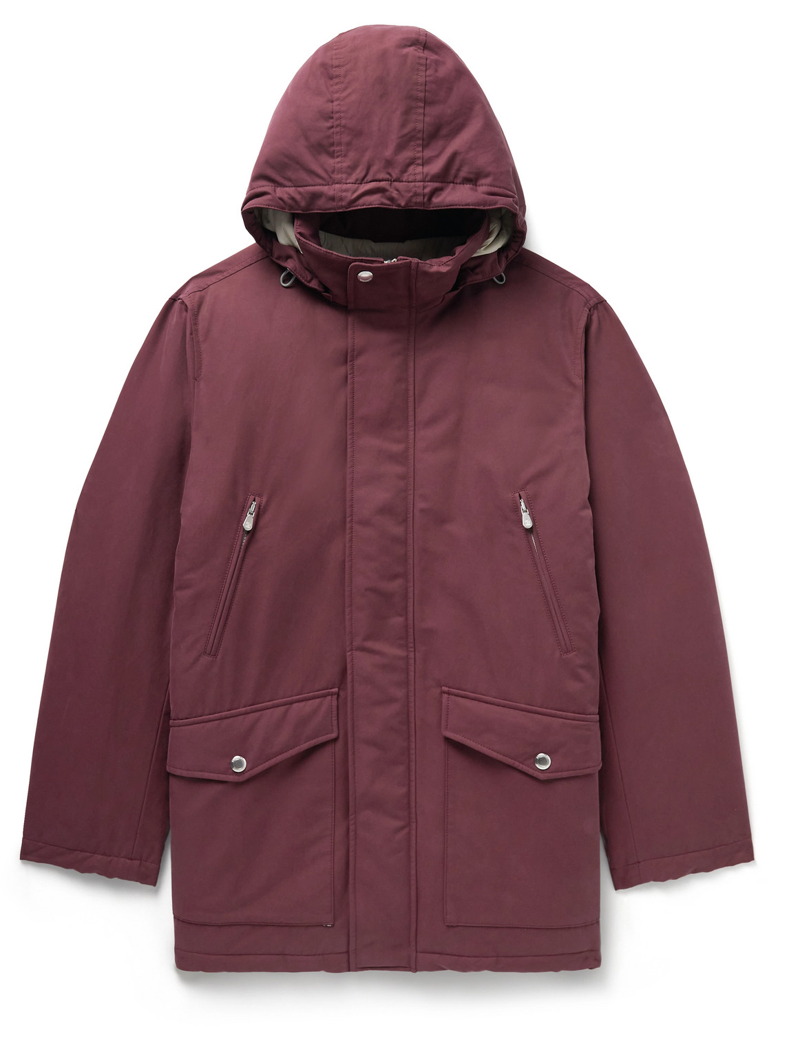 ブルゾン Brunello Cucinelli Parka In Misto Cotone Brunello Cucinelli - Navy Blue Cashmere Parka | Mitchell Stores