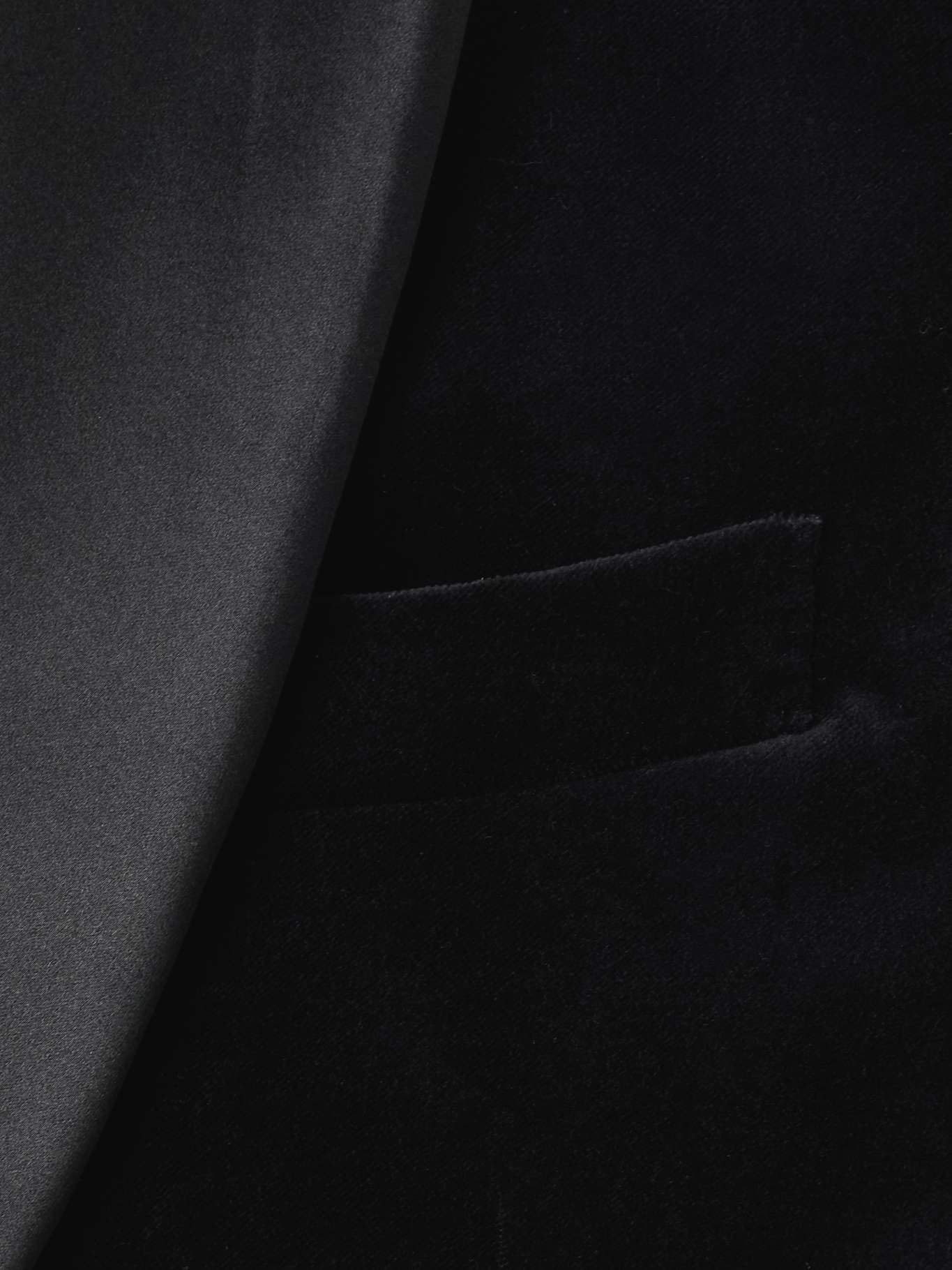 BRUNELLO CUCINELLI Slim-Fit Shawl-Collar Double-Breasted Cotton-Velvet ...