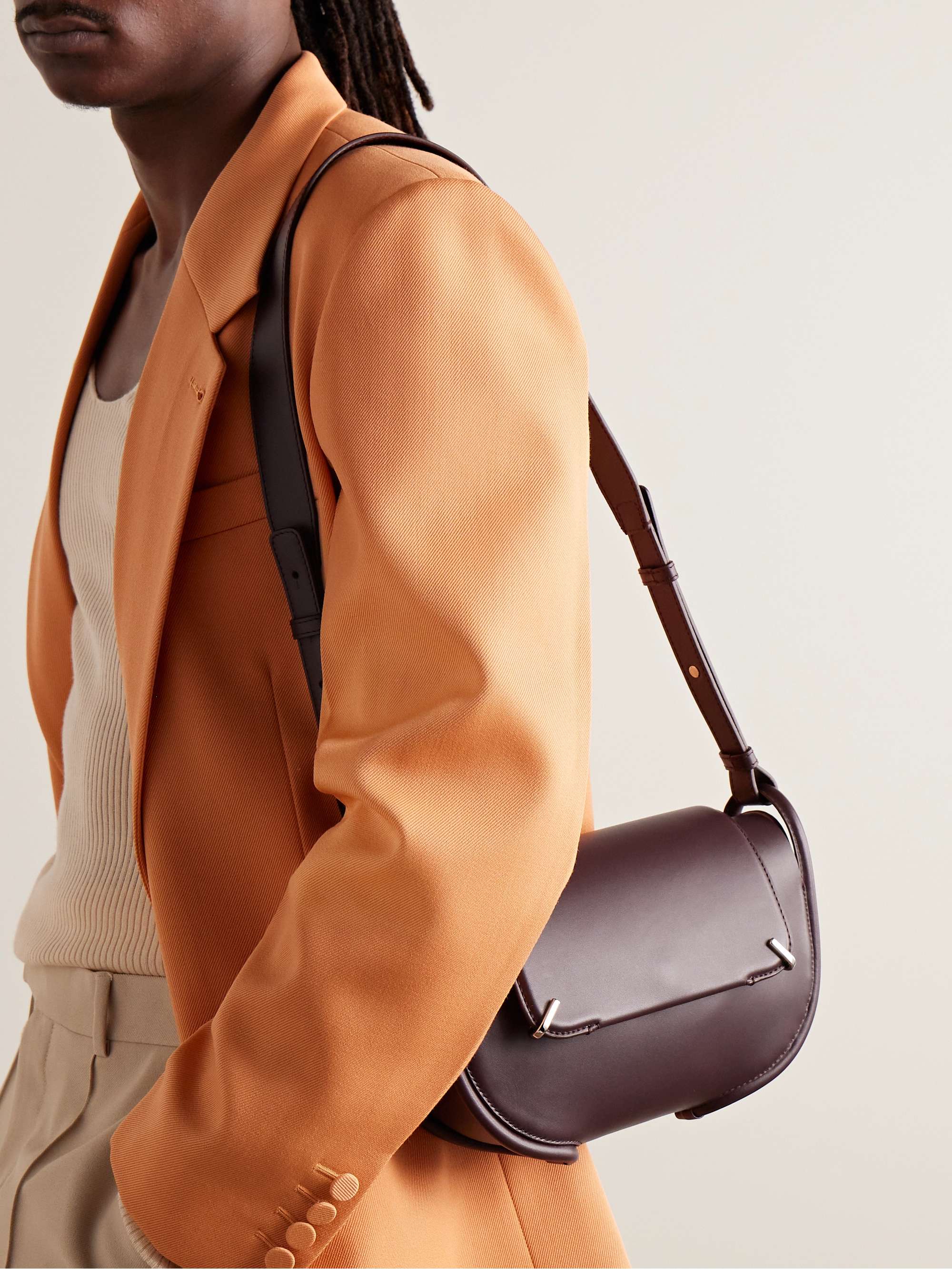 Lovni Leather Messenger Bag