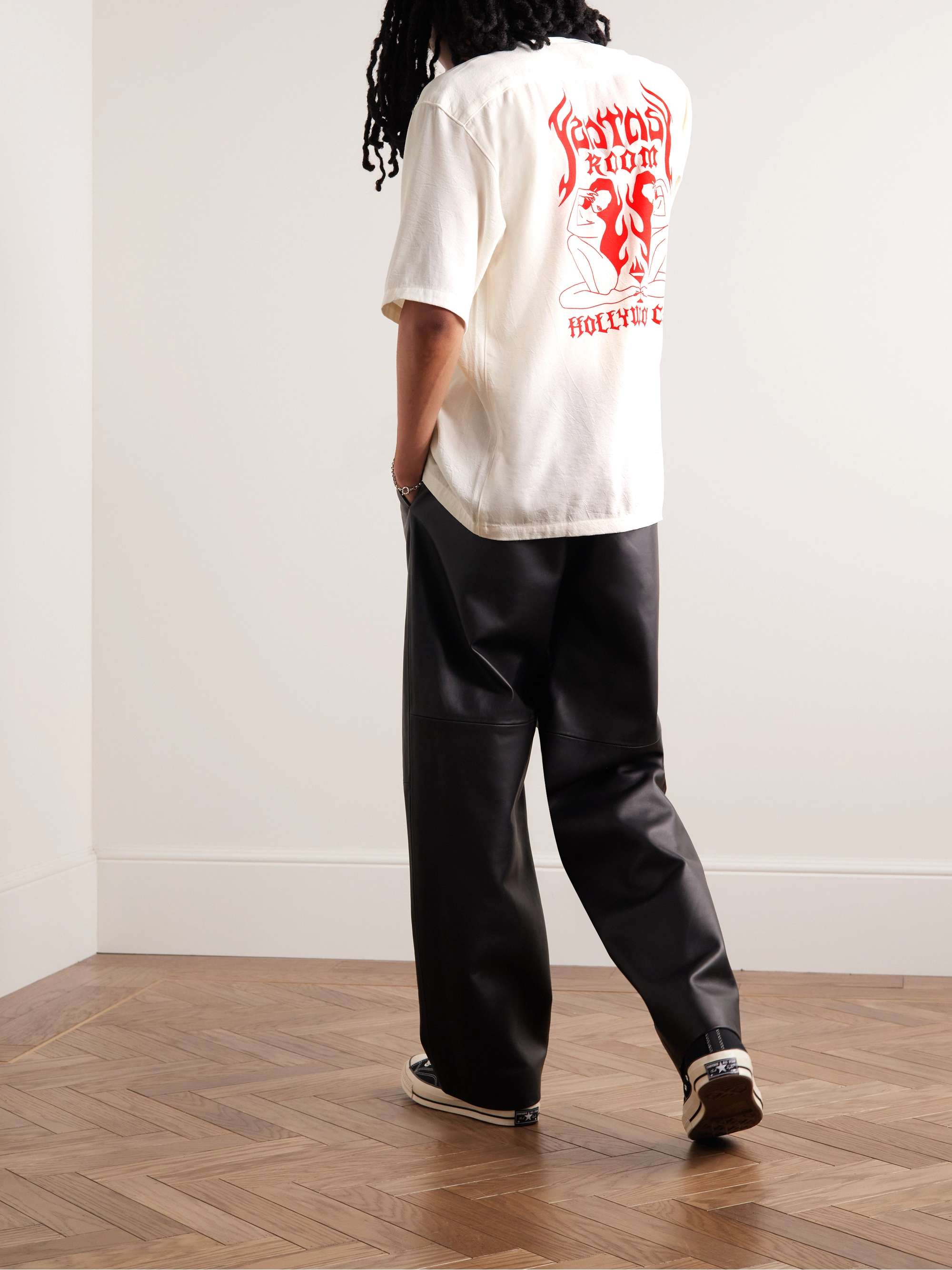 LOCAL AUTHORITY LA Fantasy Room Camp-Collar Embroidered Printed Twill Shirt