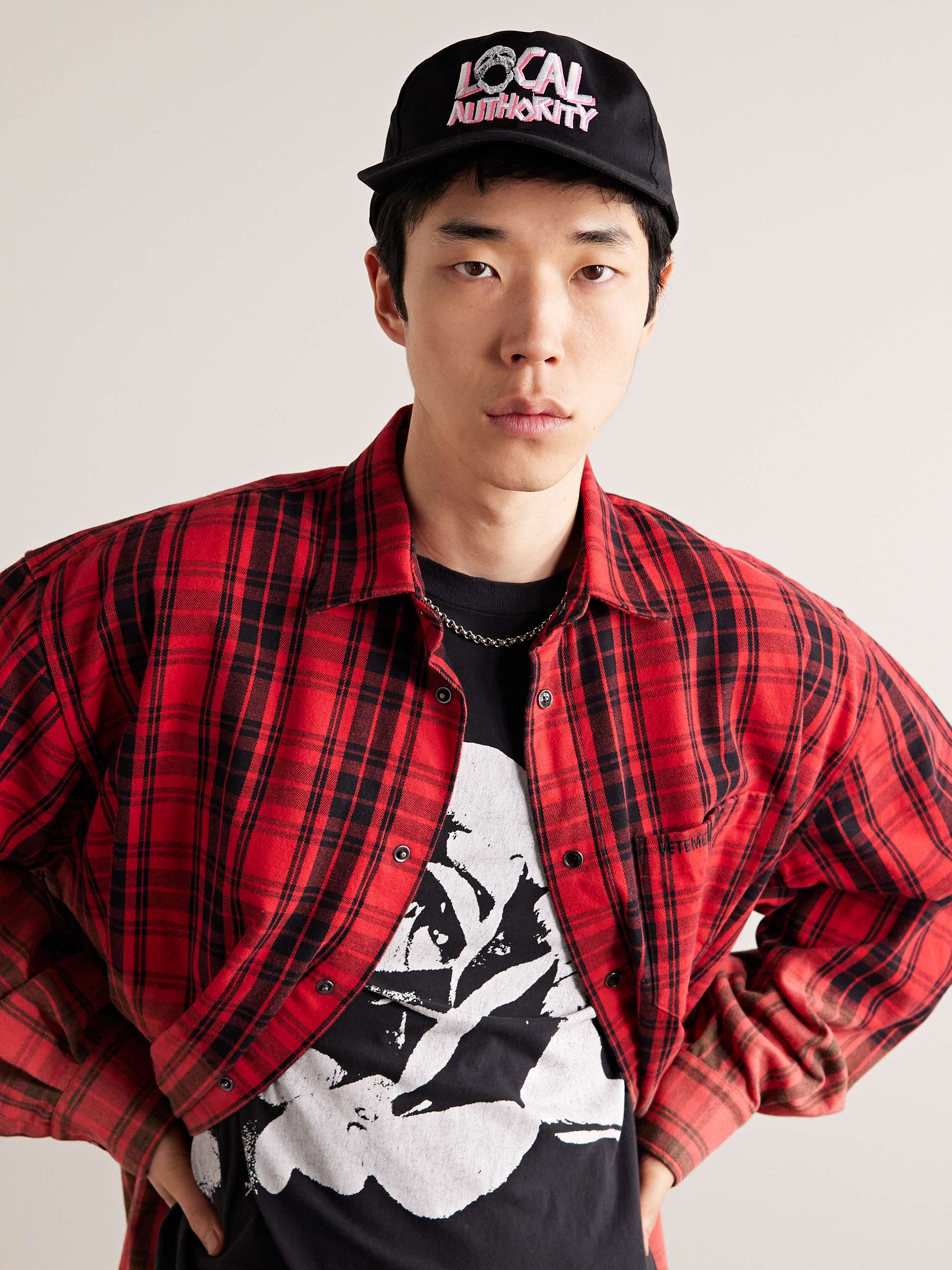 LOCAL AUTHORITY LA Logo-Embroidered Cotton-Blend Twill Baseball Cap