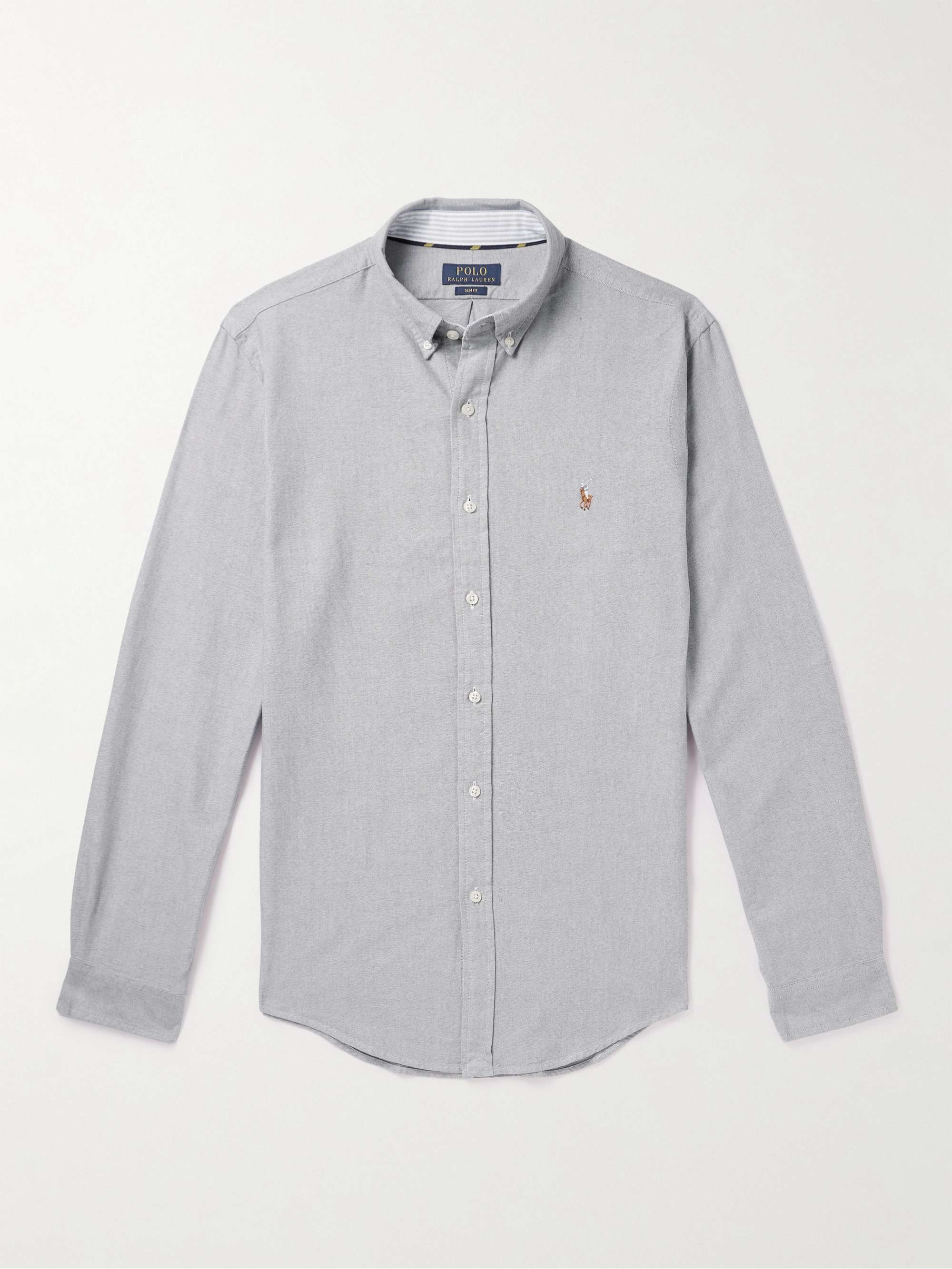 POLO RALPH LAUREN Slim-Fit Button-Down Collar Cotton Oxford Shirt for ...