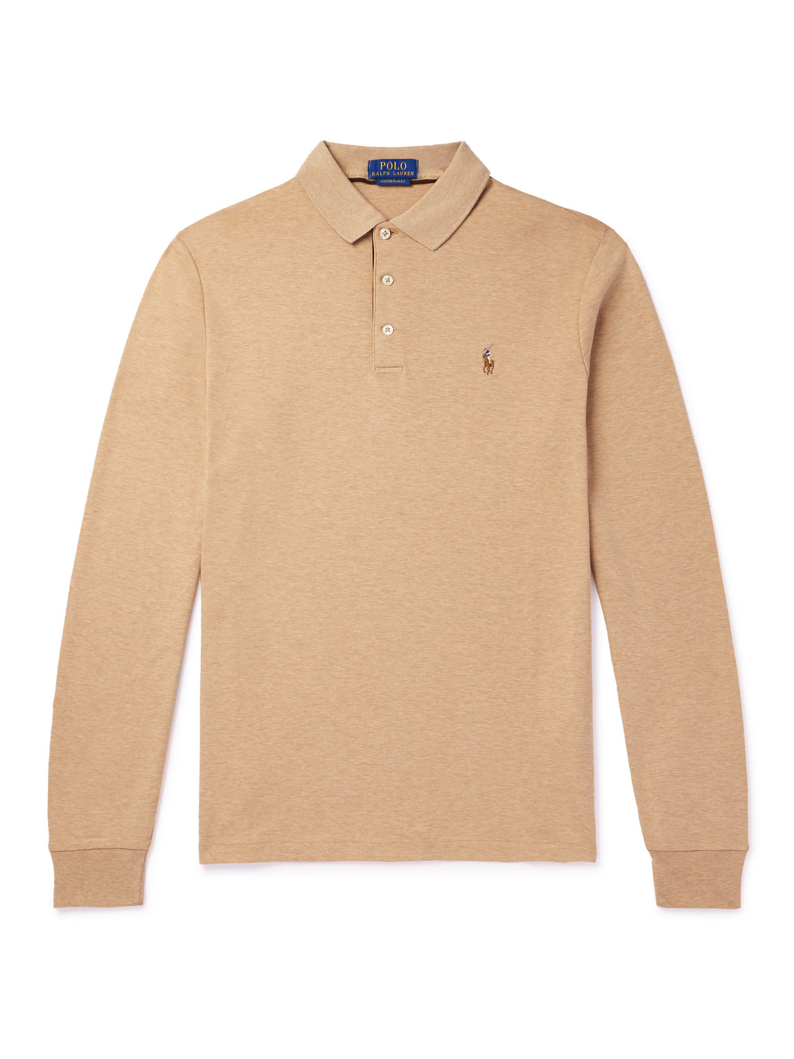 Polo Ralph Lauren Cotton-jersey Polo Shirt In Brown