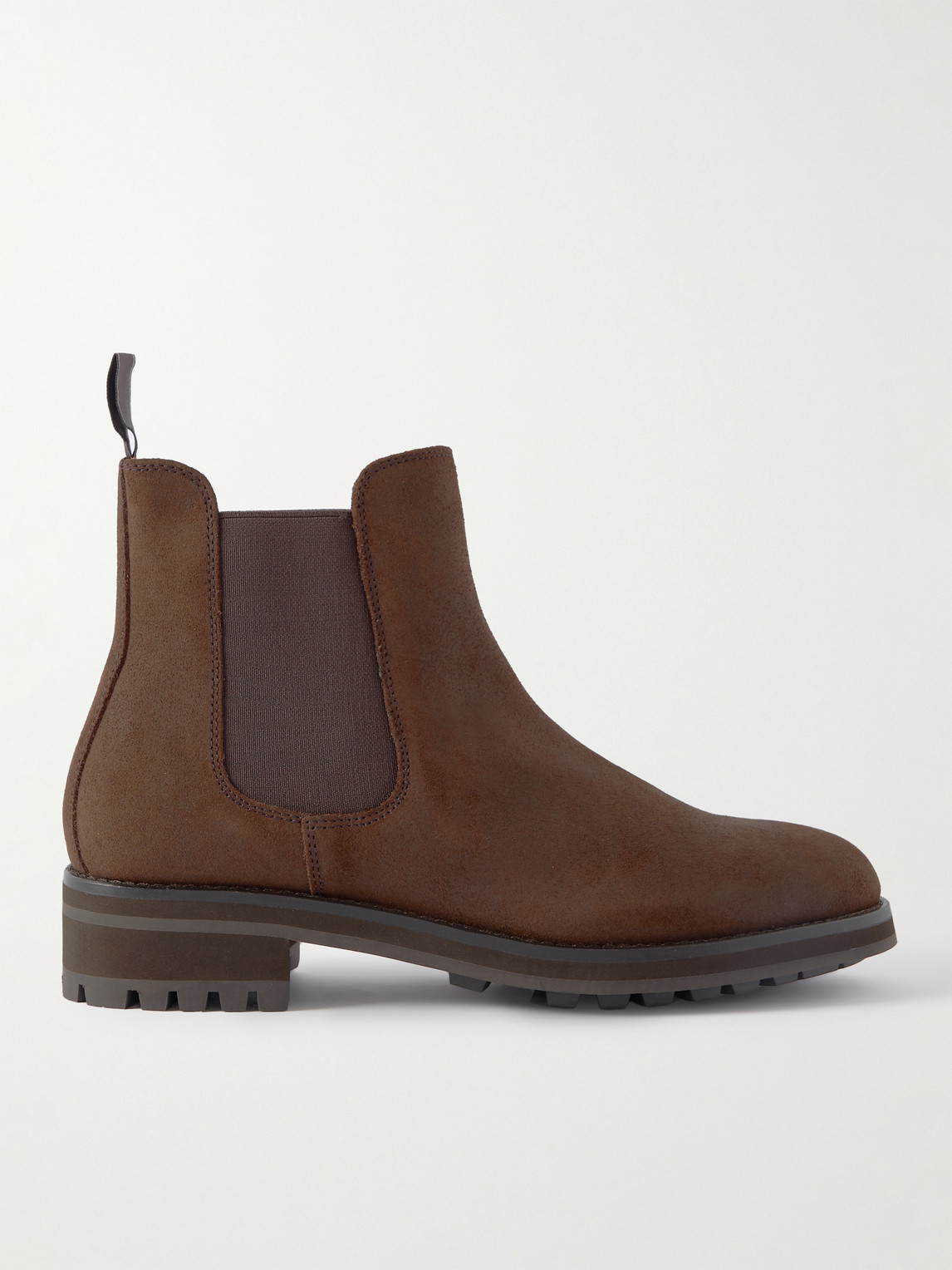 Polo Ralph Lauren Bryson Oiled-suede Chelsea Boots In Brown