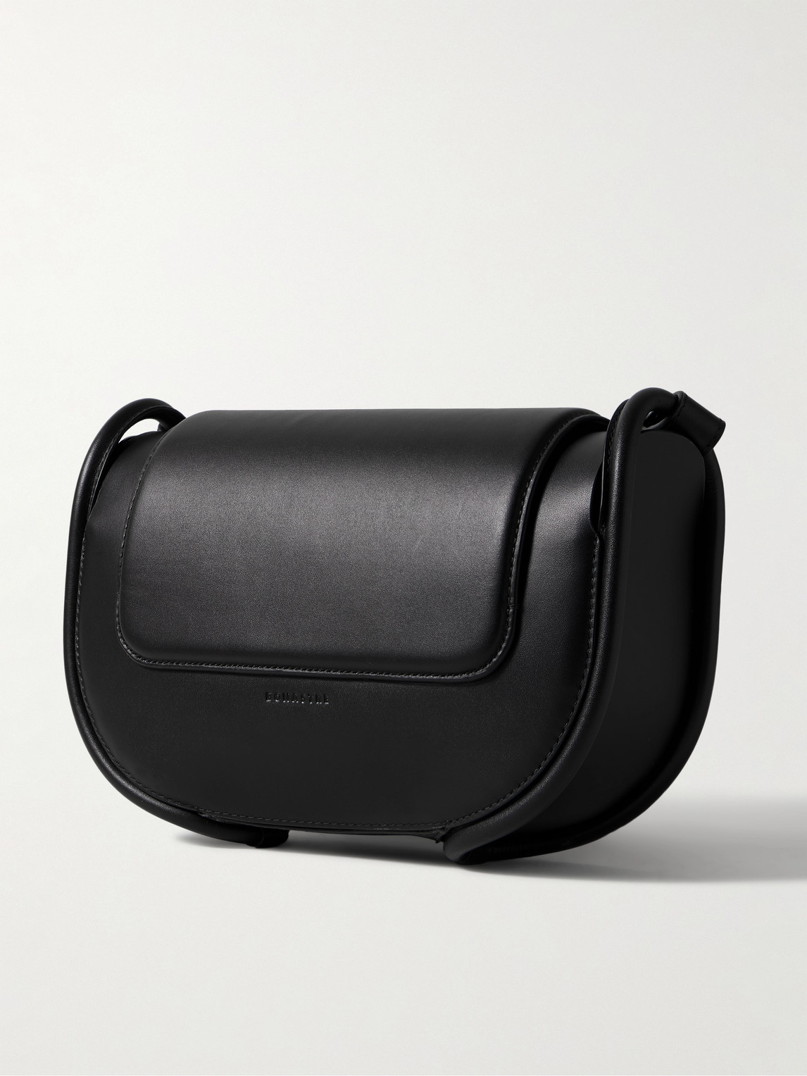 Shop Bonastre Lovni Leather Messenger Bag In Black