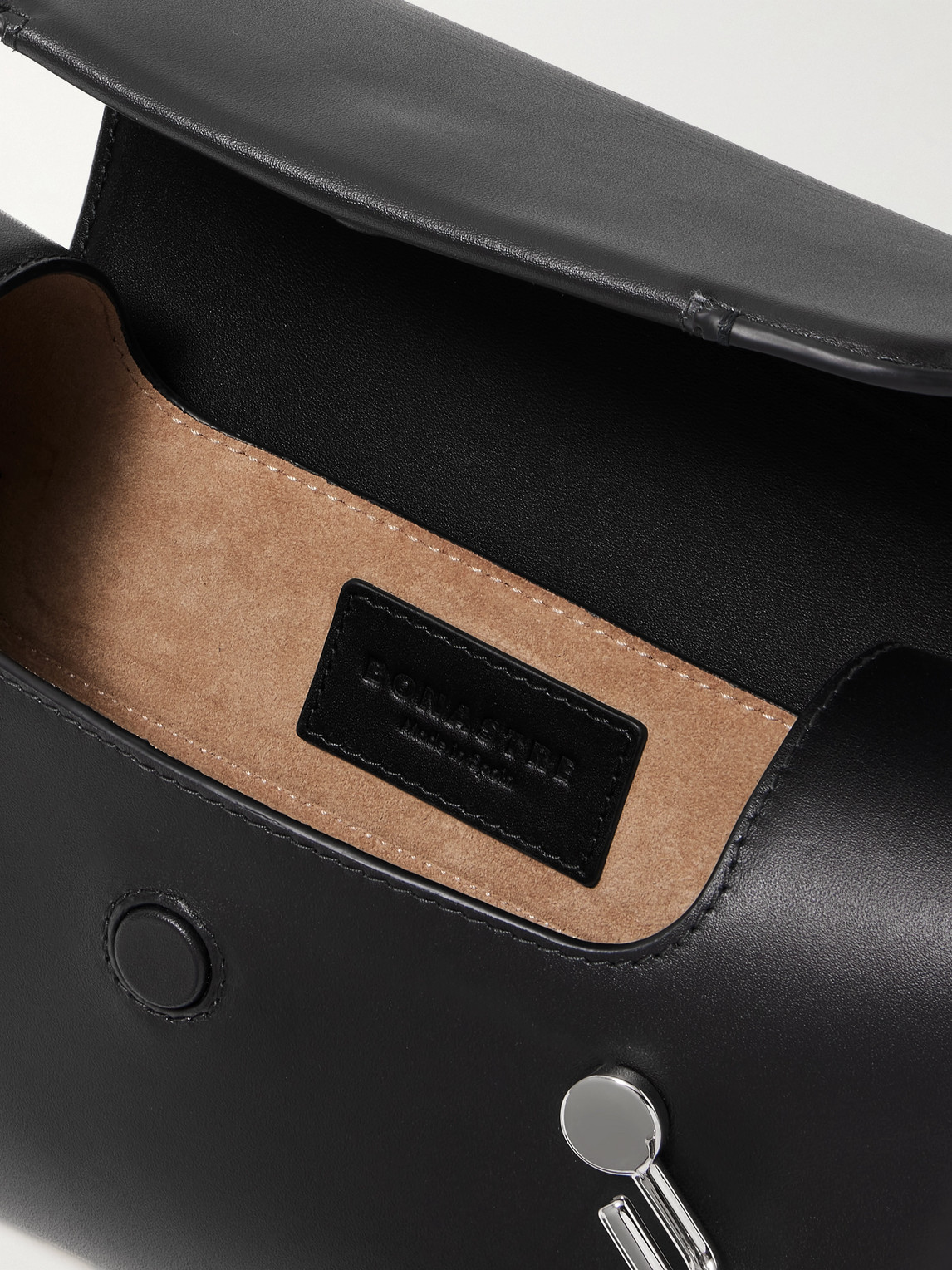 Bonastre Lovni Leather Messenger Bag In Black | ModeSens
