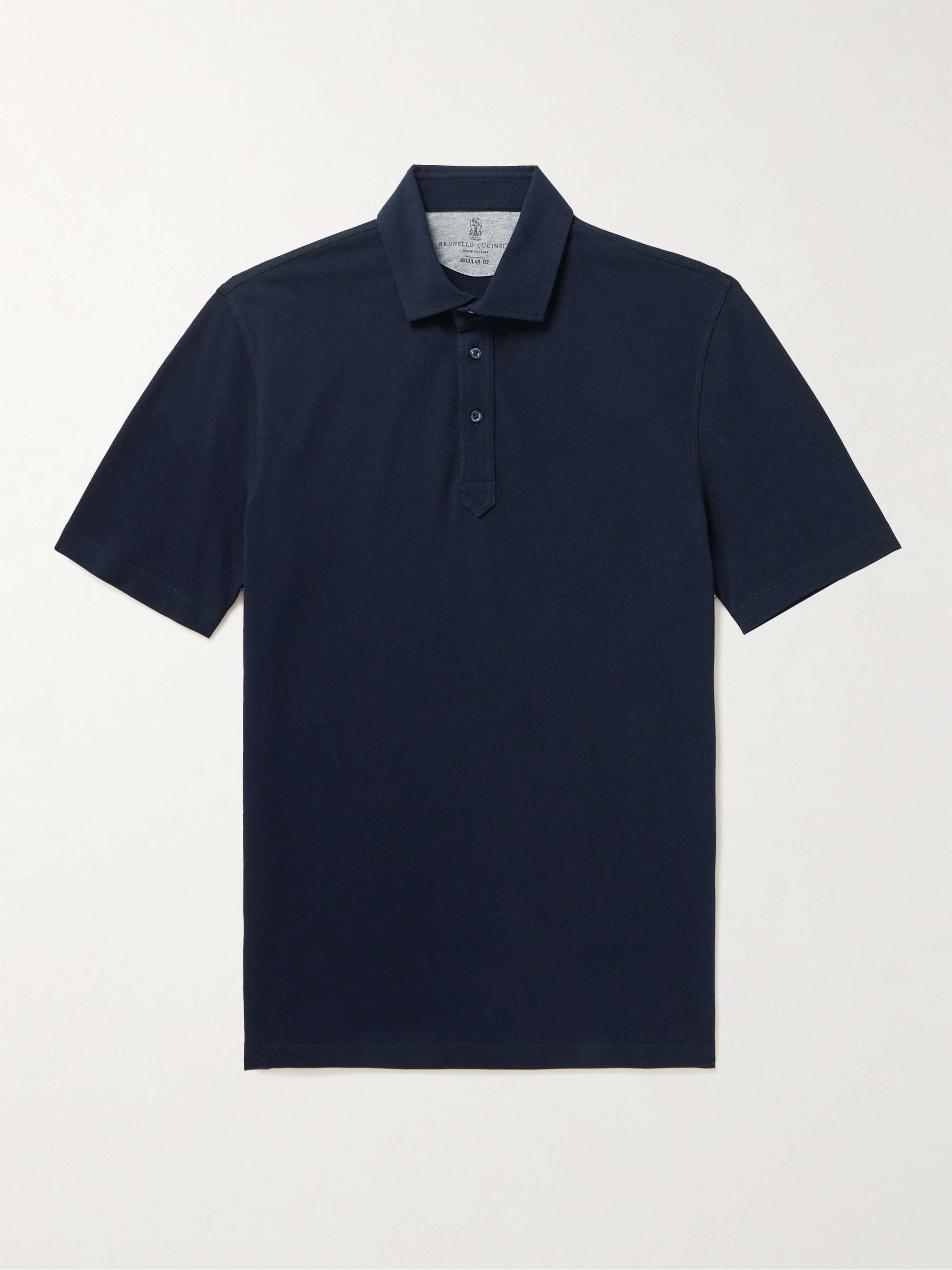 BRUNELLO CUCINELLI Cotton-Piqué Polo Shirt for Men | MR PORTER