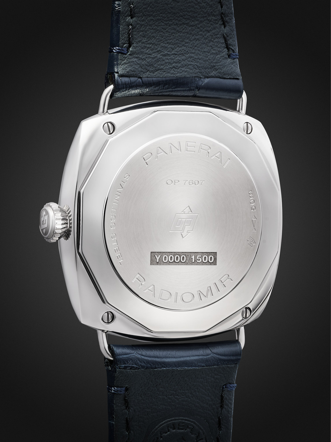  Panerai - Radiomir Quaranta Automatic 40mm Stainless Steel And Alligator Watch, Ref. No. Pam01293 - Men - Blue 