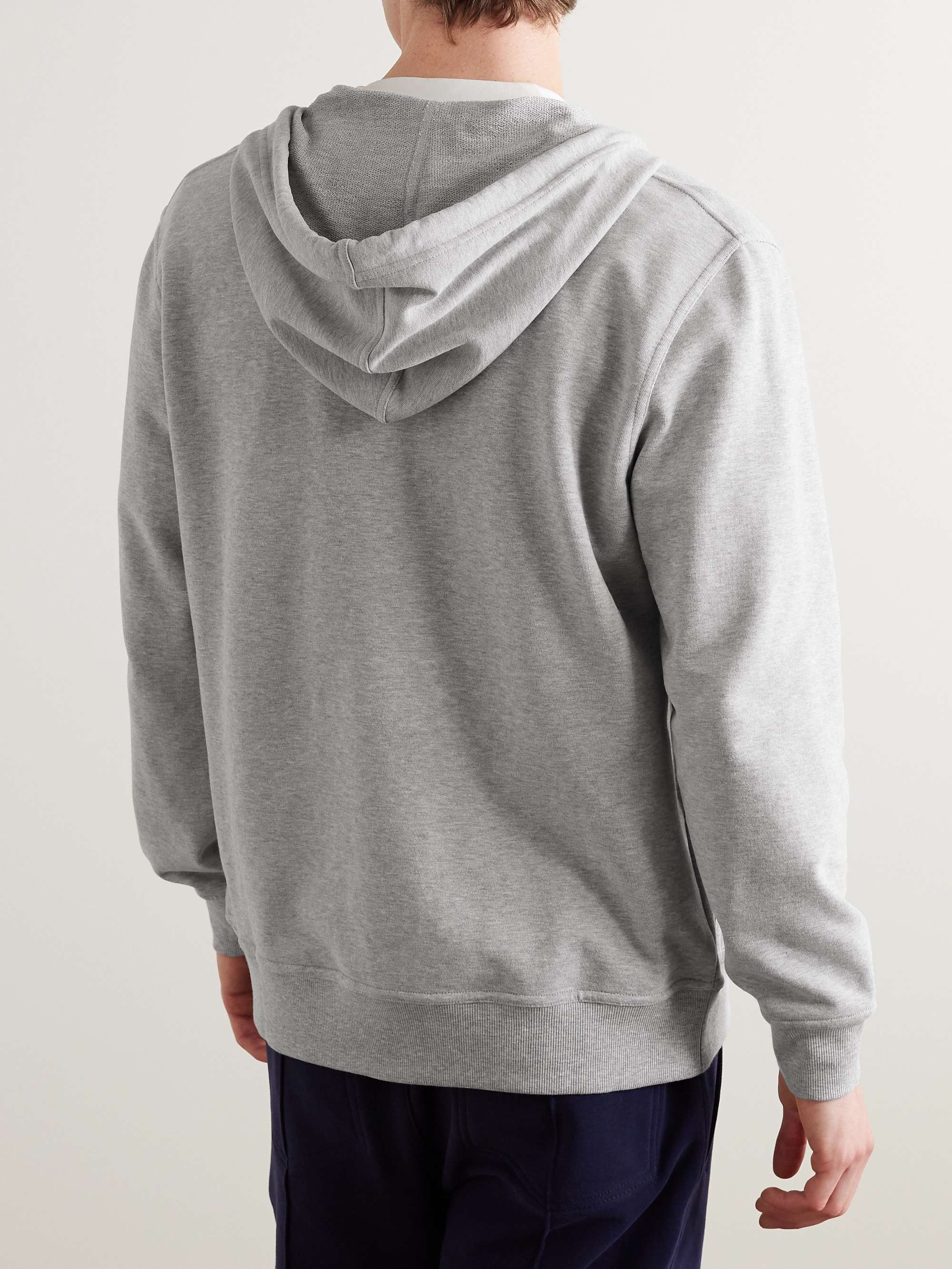 BRUNELLO CUCINELLI Loopback Cotton-Jersey Zip-Up Hoodie