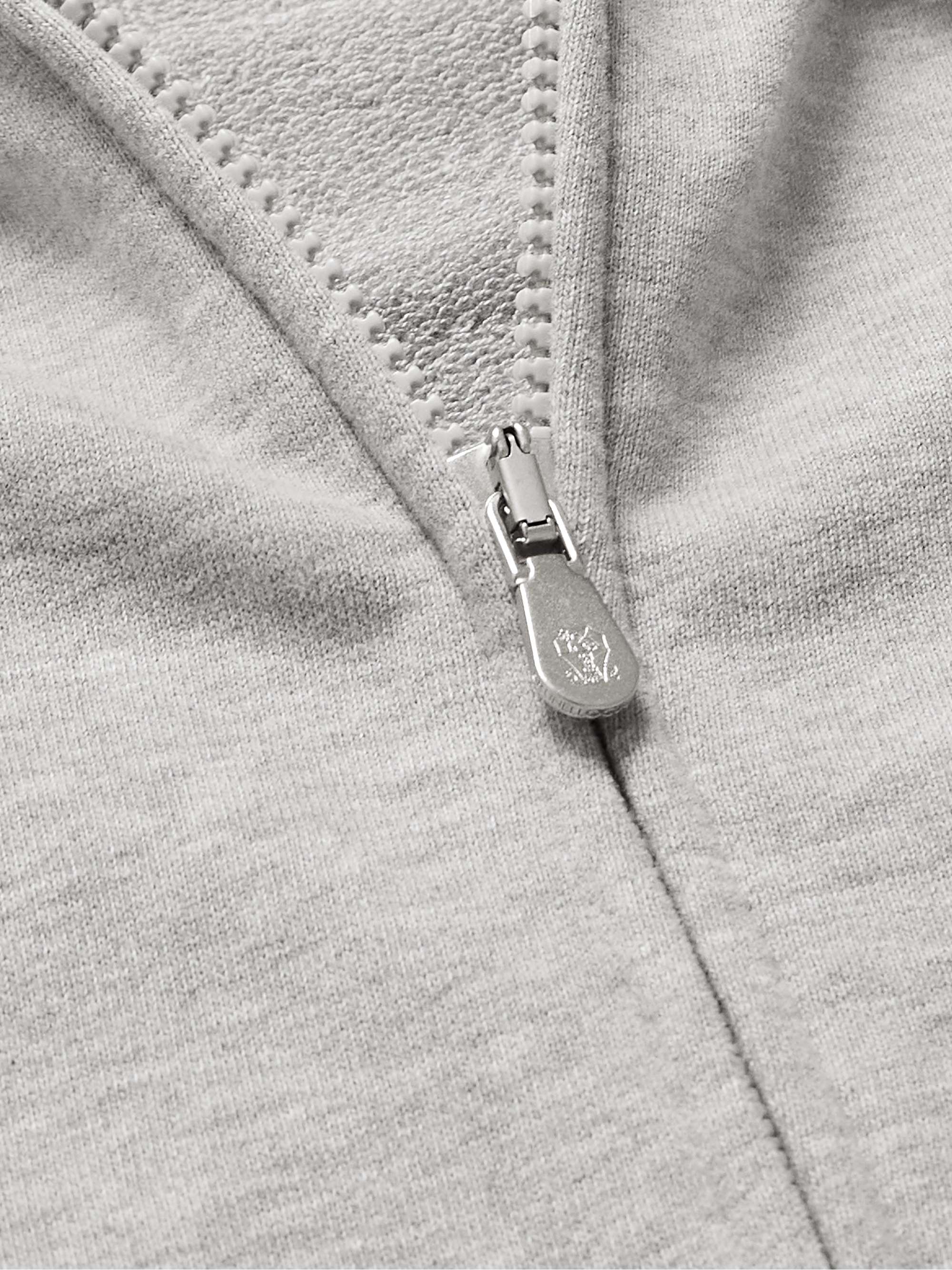 BRUNELLO CUCINELLI Loopback Cotton-Jersey Zip-Up Hoodie