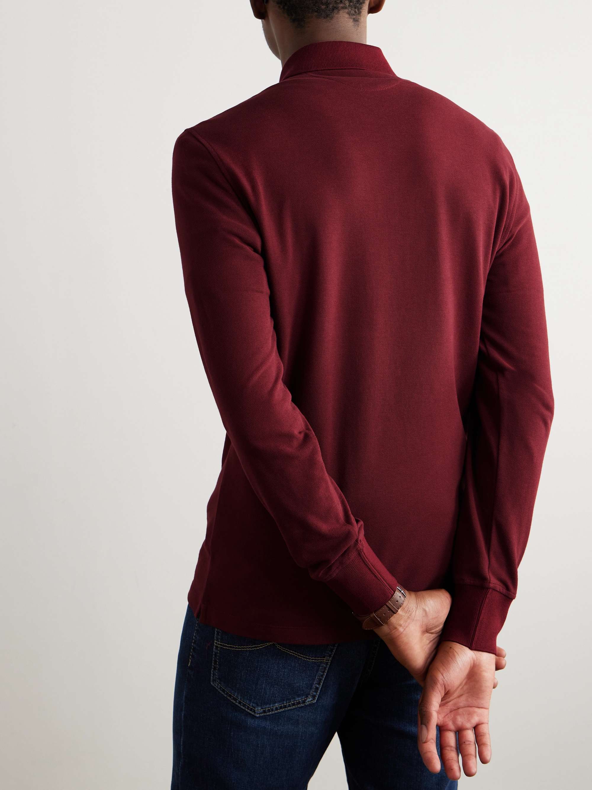 BRUNELLO CUCINELLI Slim-Fit Cotton-Piqué Polo Shirt for Men | MR PORTER