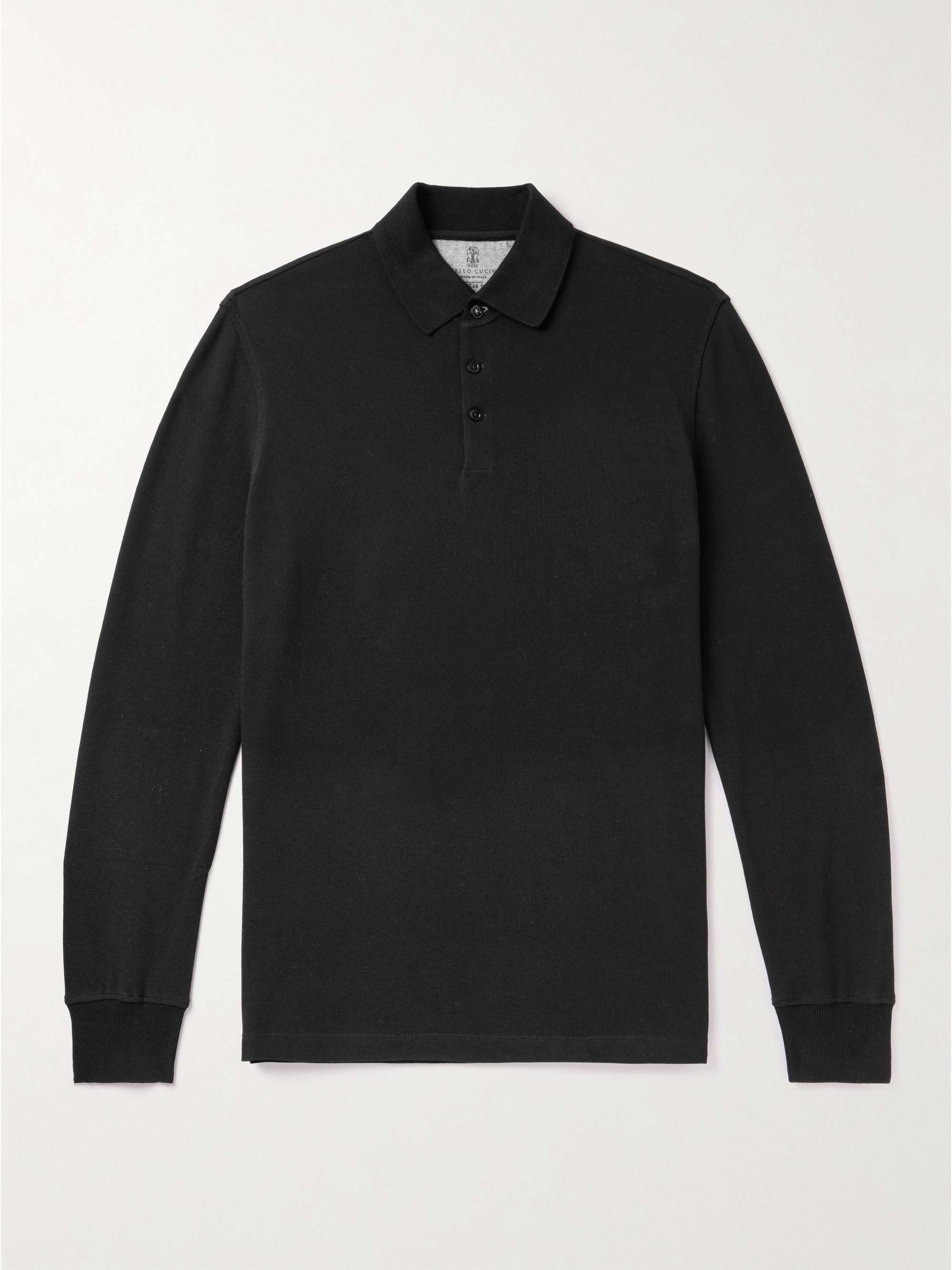 BRUNELLO CUCINELLI Cotton-Piqué Polo Shirt for Men | MR PORTER