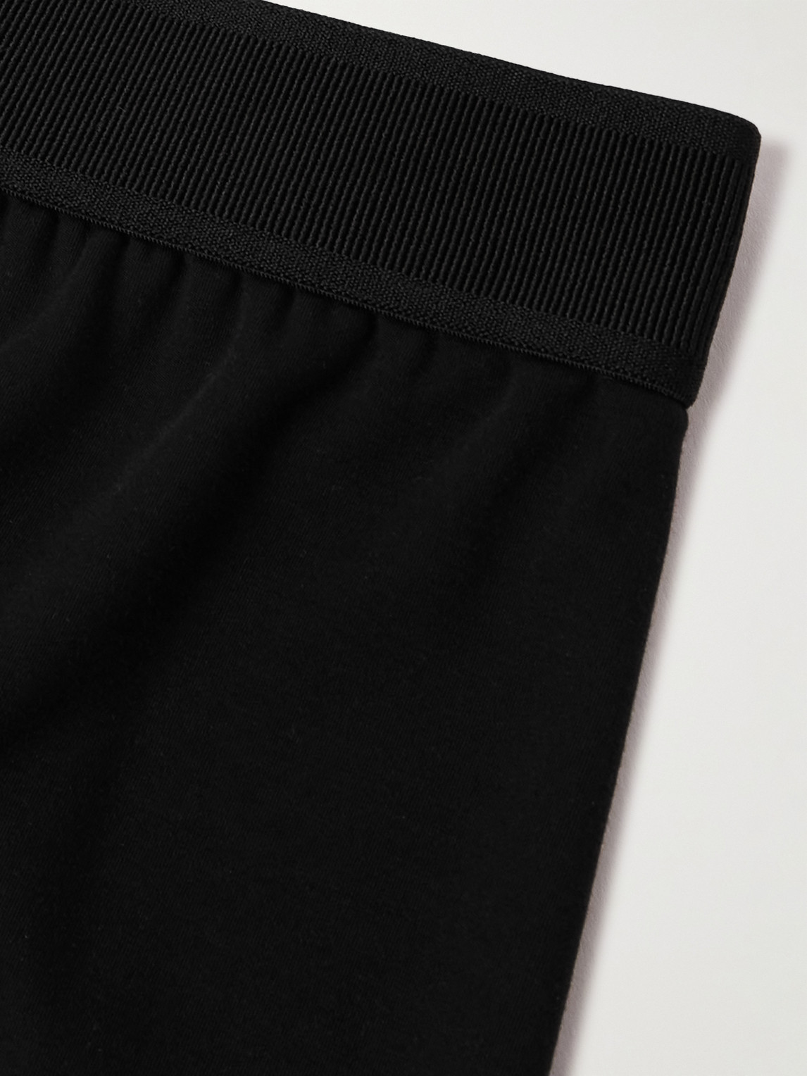 Tom Ford Cotton Boxer Briefs With Logo Band In Black