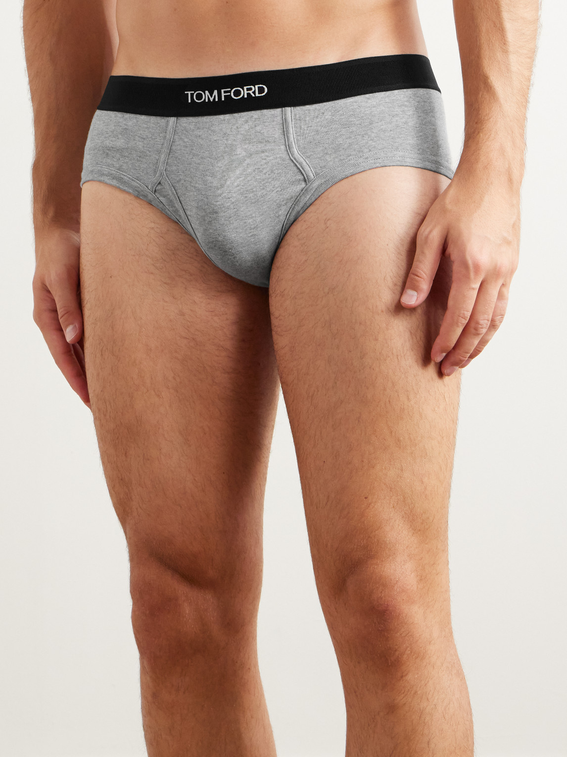 Shop Tom Ford Two-pack Stretch-cotton Briefs In Unknown