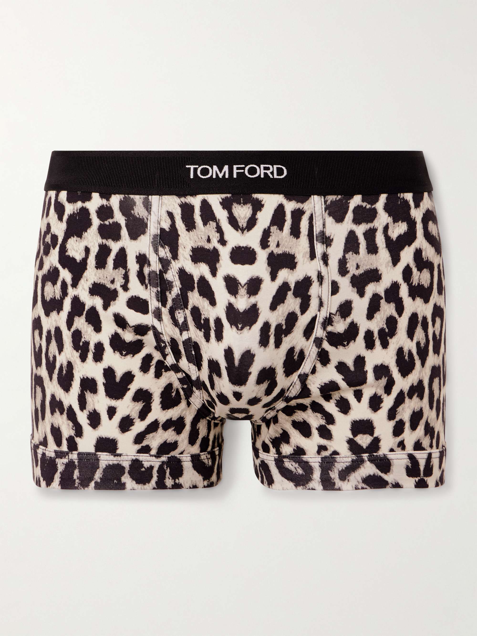 TOM FORD Leopard-Print Stretch-Cotton Boxer Briefs for Men | MR PORTER