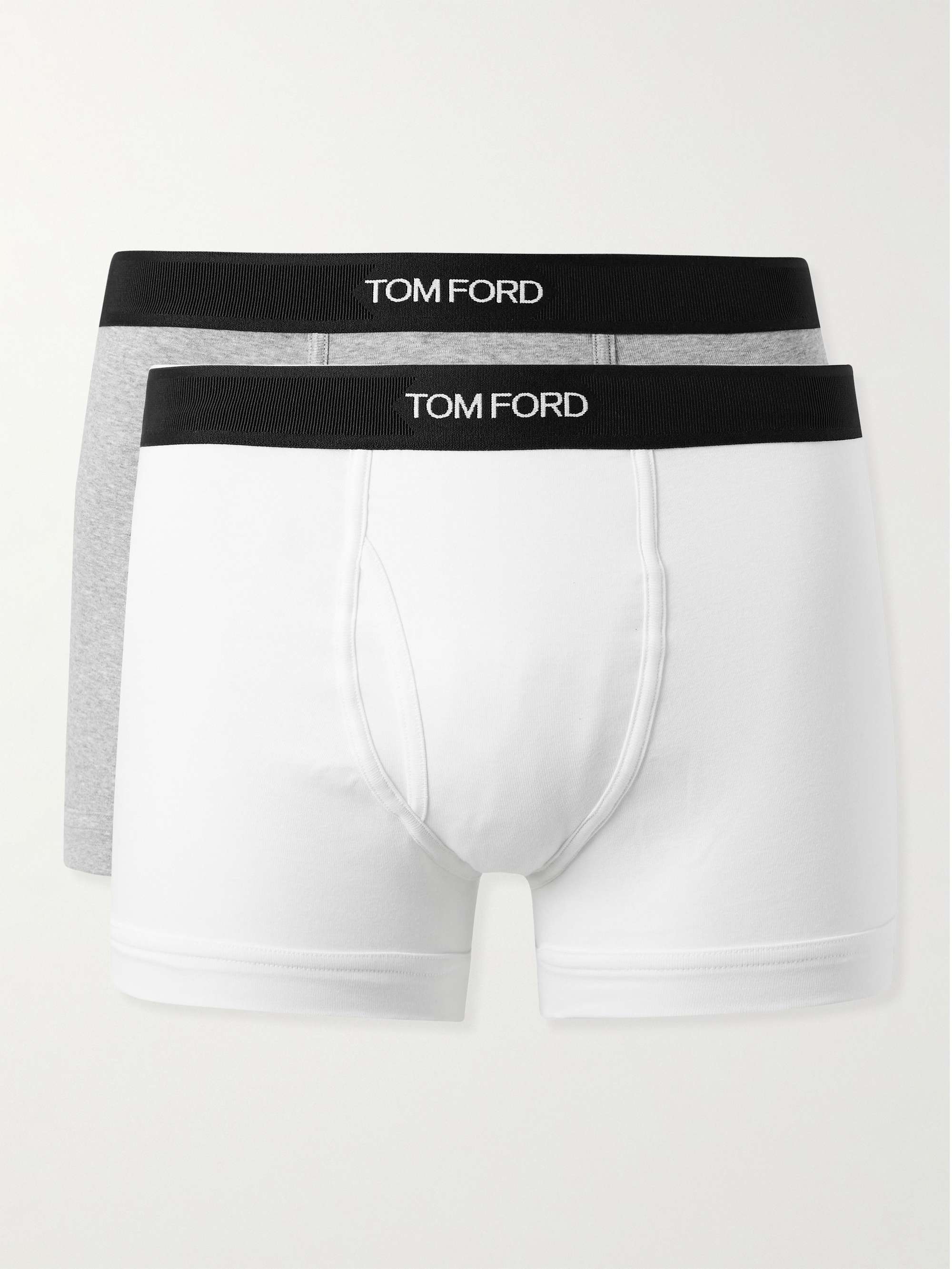 TOM FORD Two-Pack Stretch-Cotton Jersey Boxer Briefs