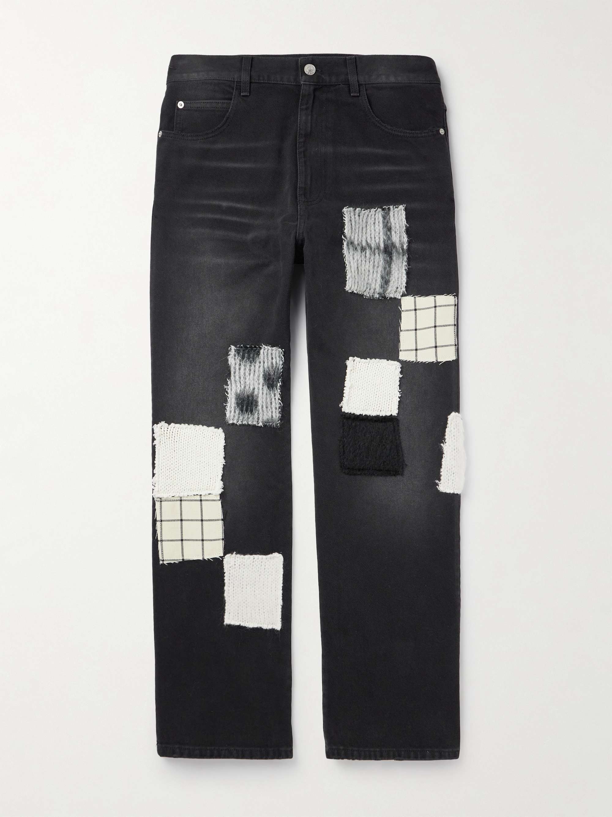 Marni - Straight-Leg Patchwork Jeans - Black Marni