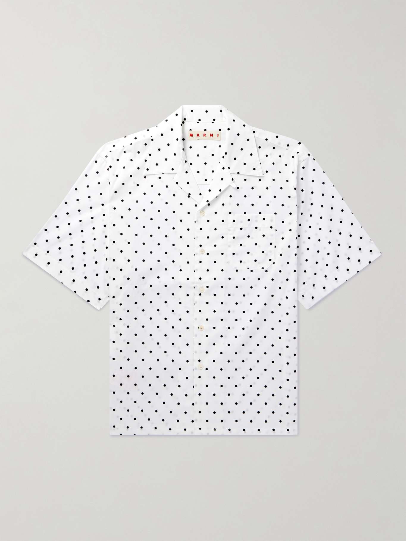 MARNI Convertible-Collar Polka-Dot Cotton-Poplin Shirt for Men | MR PORTER