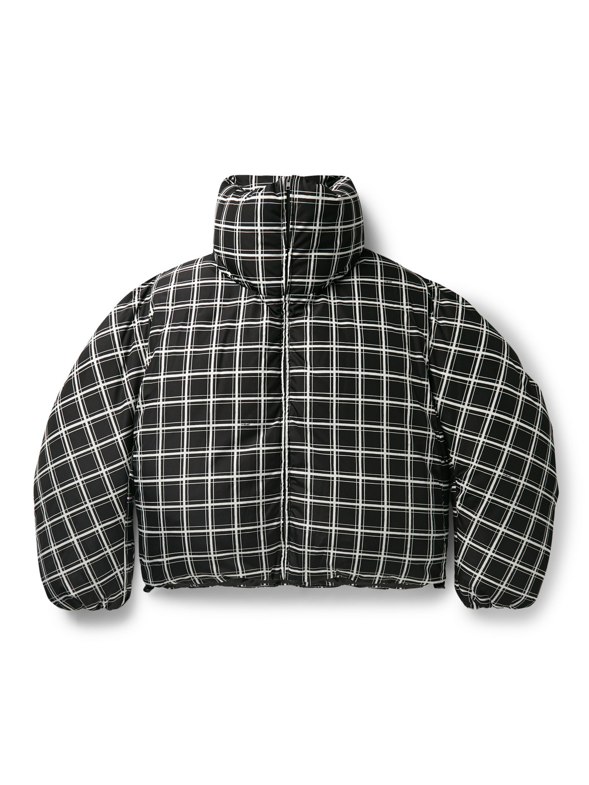 Dingyun Zhang Oversized Checked Shell Down Jacket