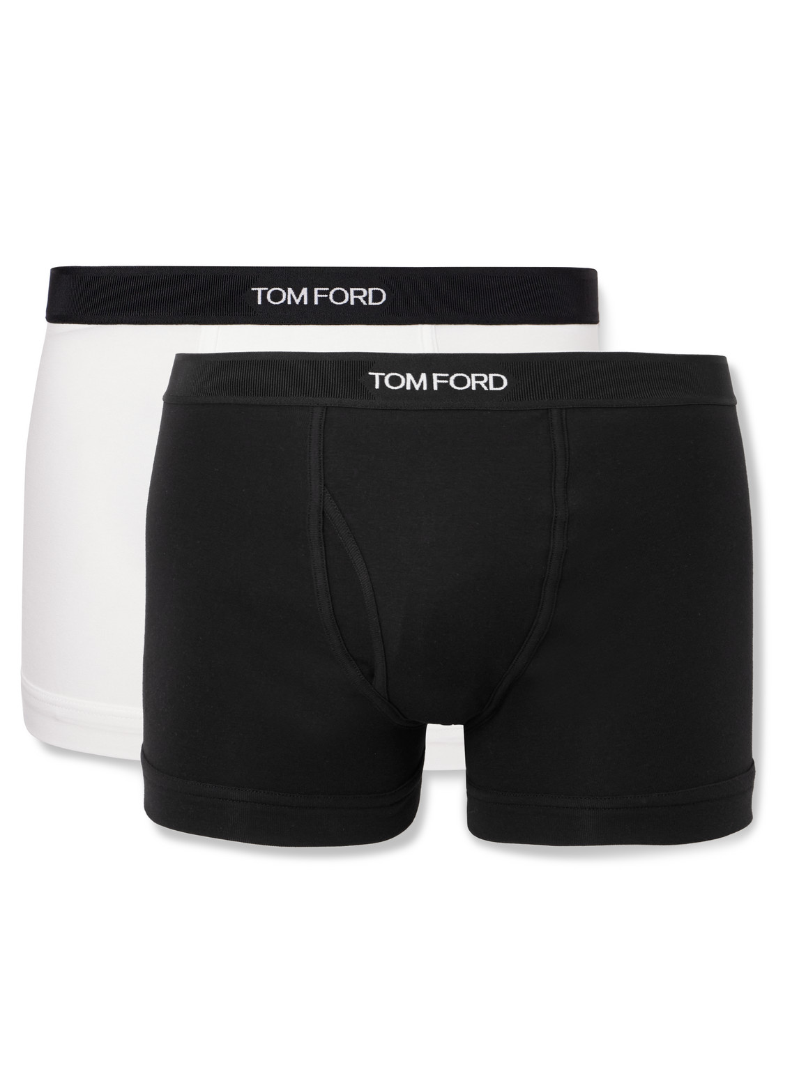 Two-Pack Stretch-Cotton Jersey Boxer Briefs