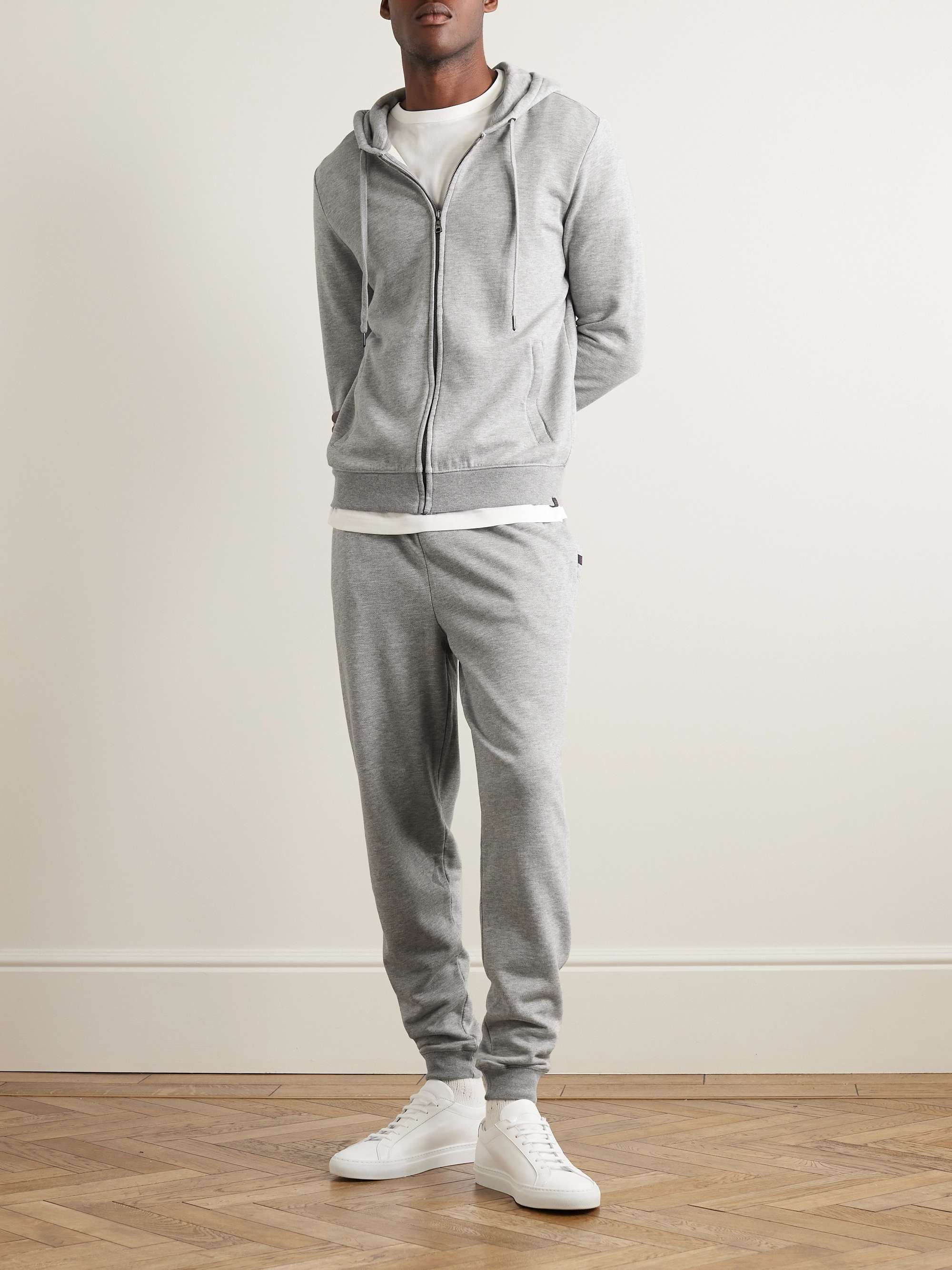 DEREK ROSE Quinn Cotton and Modal-Blend Jersey Zip-Up Hoodie for Men