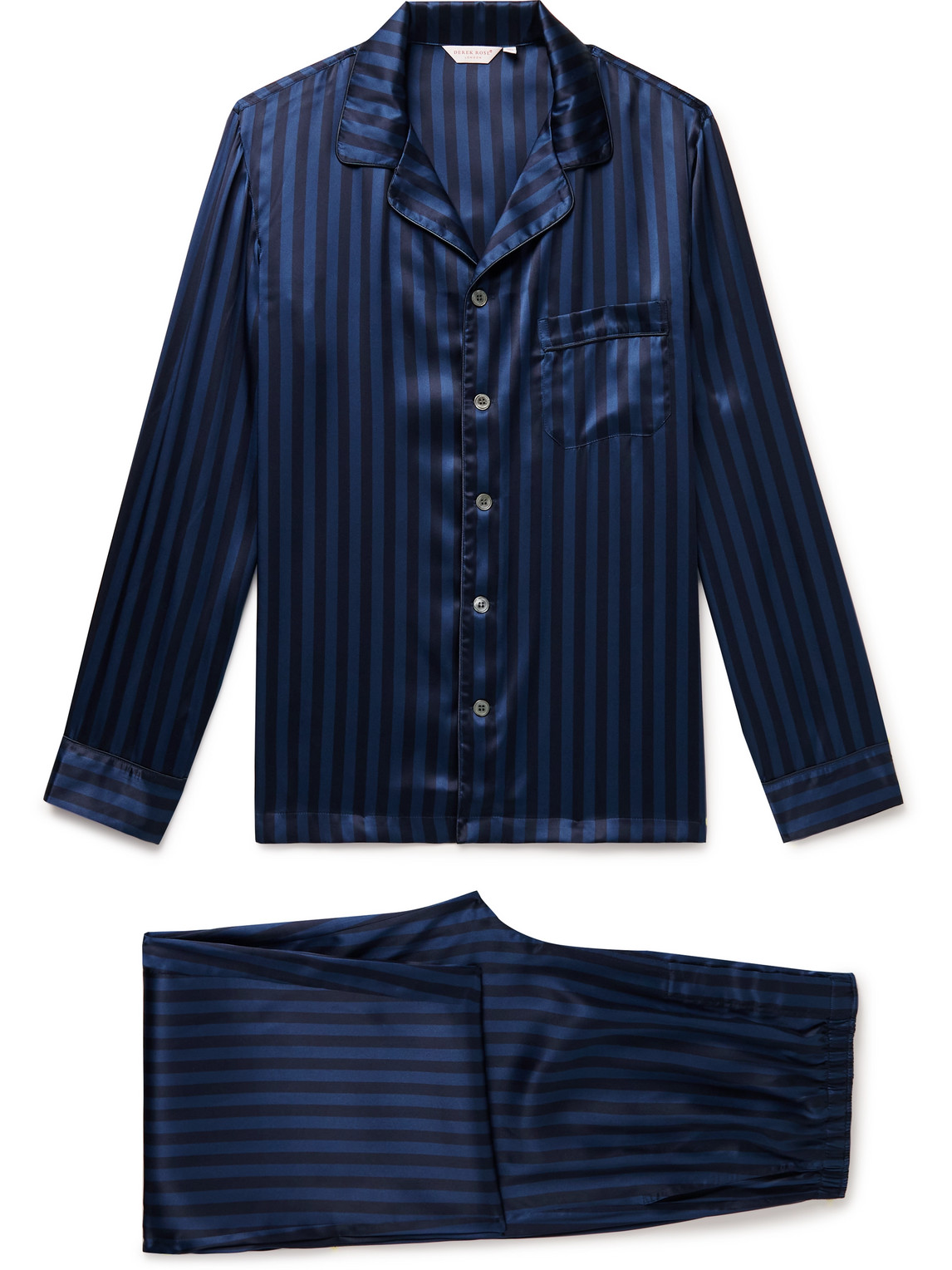 Brindisi 92 Striped Silk-Satin Pyjama Set