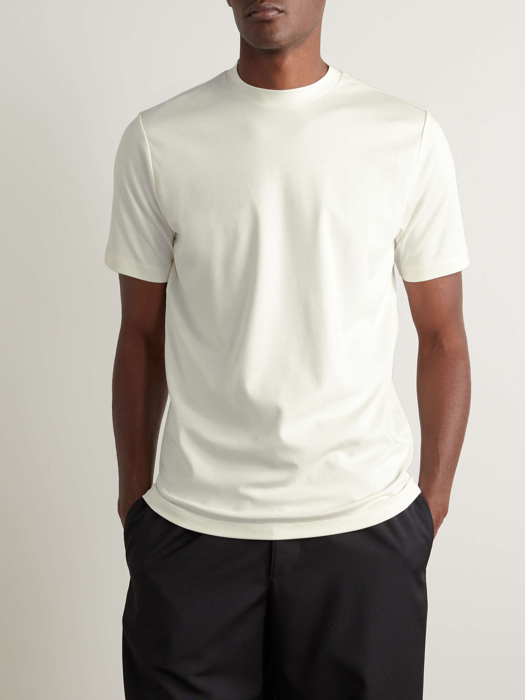 DUNHILL Cotton and Silk-Blend Jersey T-Shirt for Men | MR PORTER