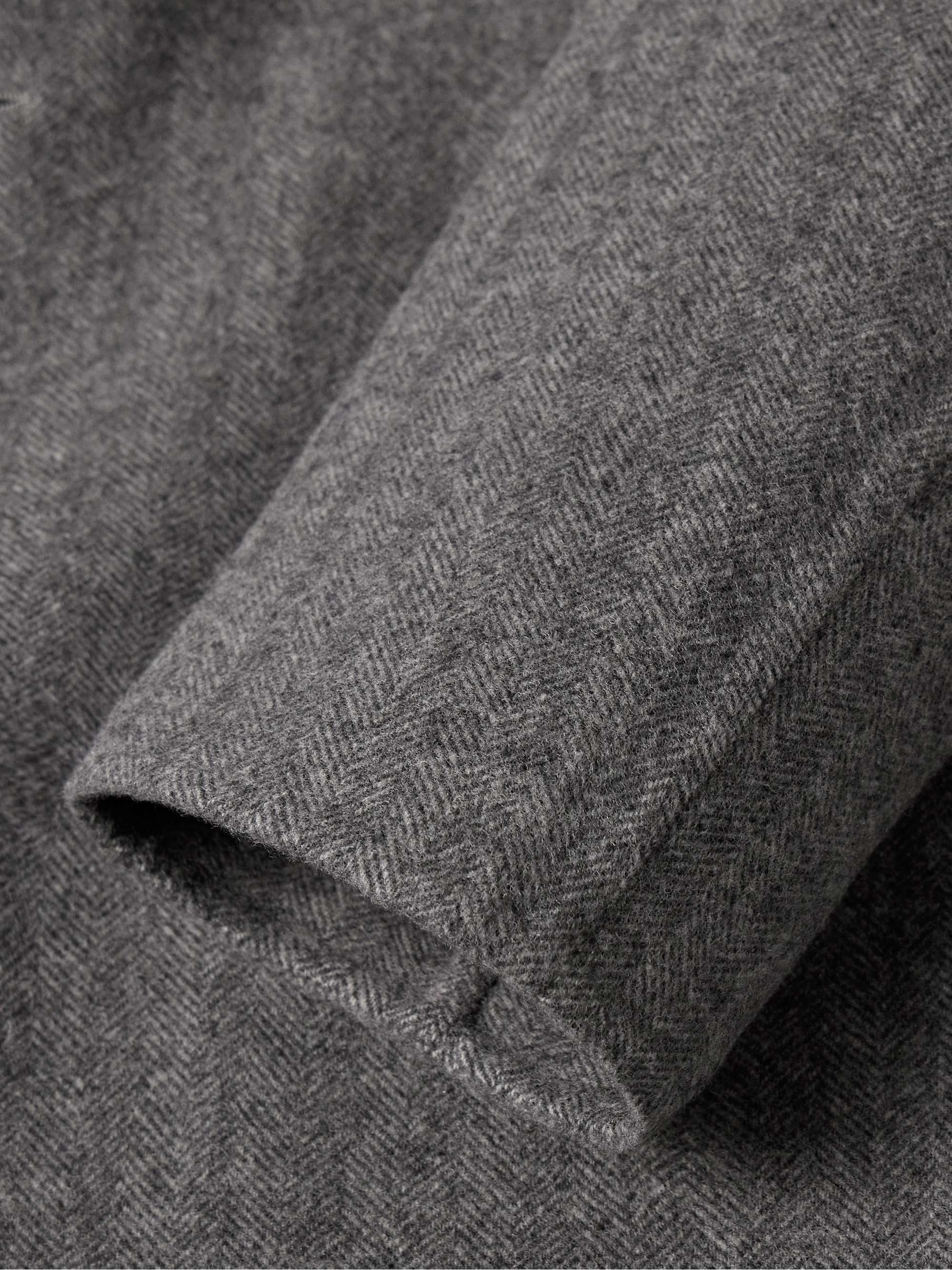 DUNHILL Unstructured Double-Faced Herringbone Wool Car Coat for Men ...
