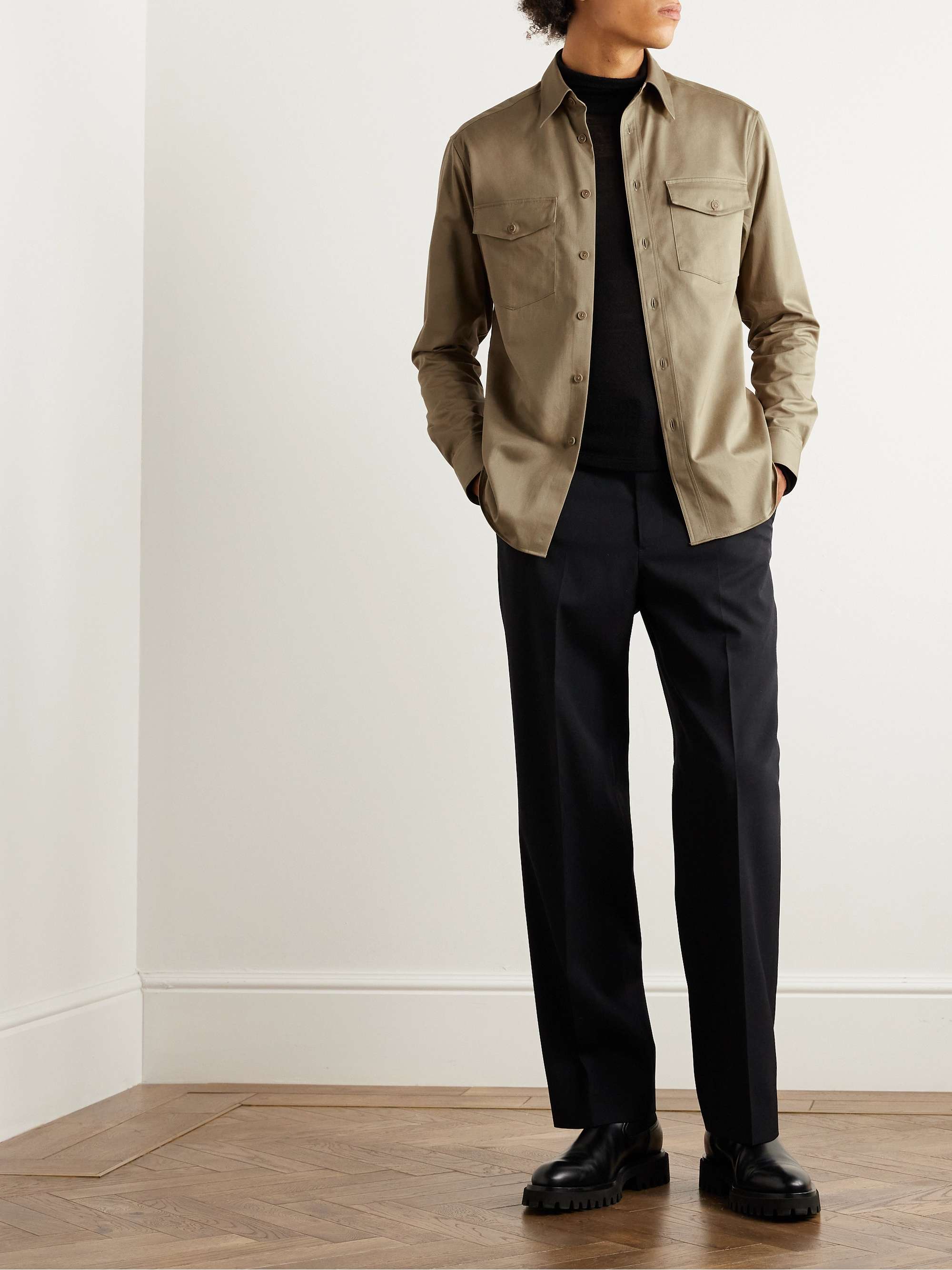 DUNHILL Wool-Twill Shirt for Men | MR PORTER