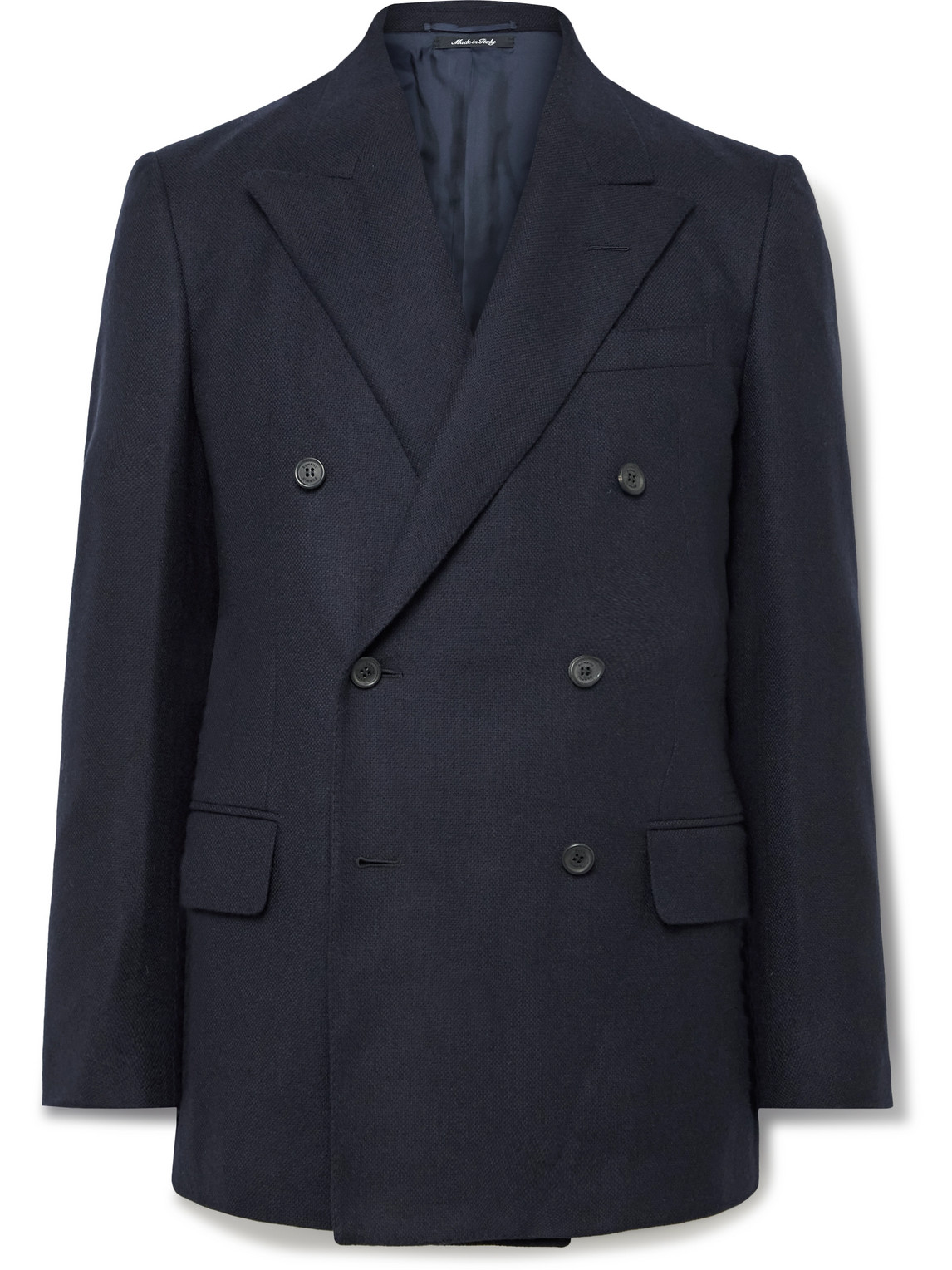 Dunhill Double-Breasted Wool and Cashmere-Blend Blazer