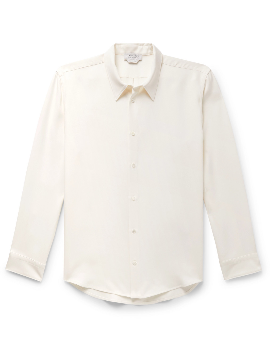 Quevedo Silk and Wool-Blend Crepe Shirt