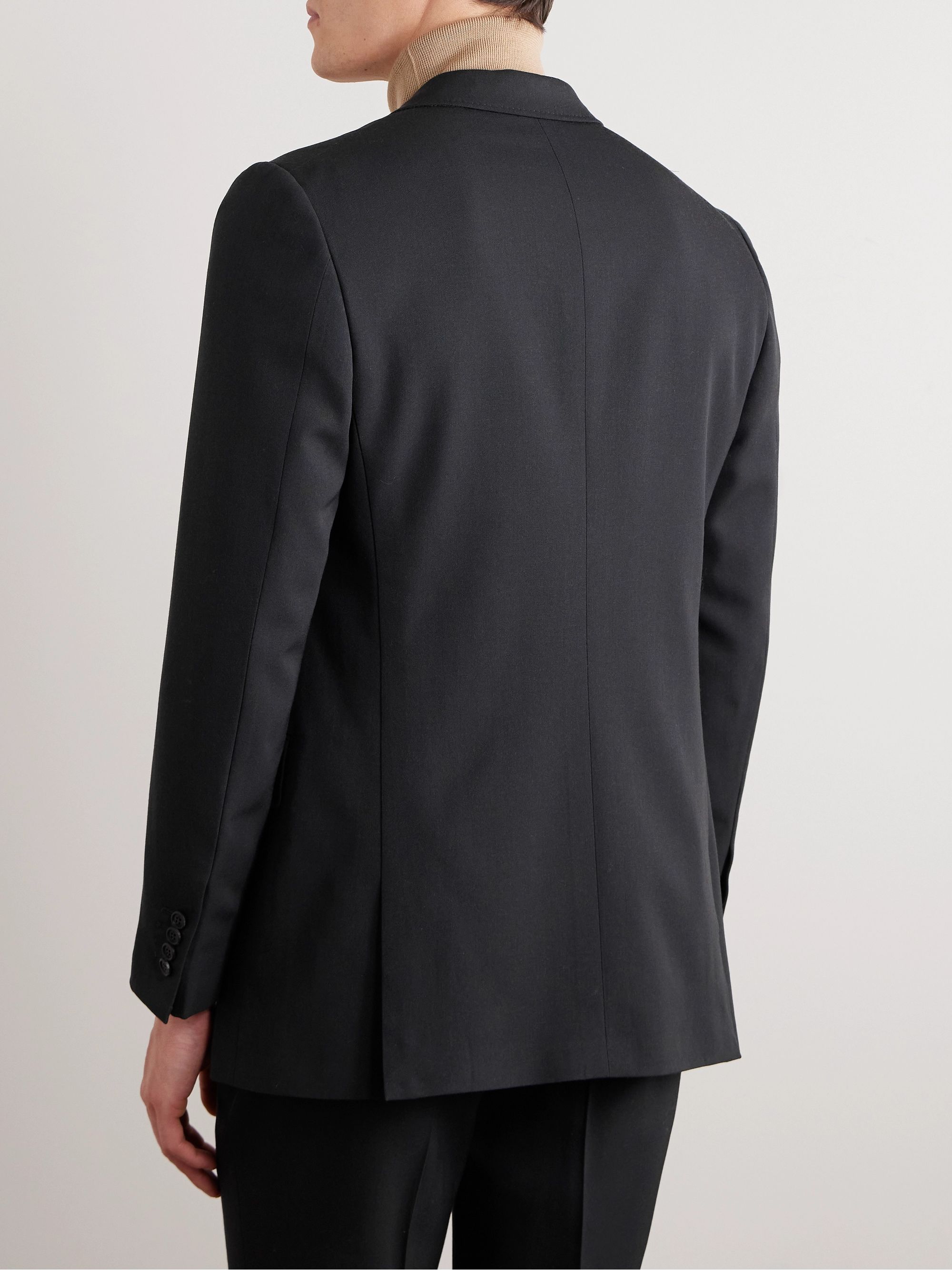 Gabriela Hearst Irving Tailored Wool Suit Jacket — detail view 3