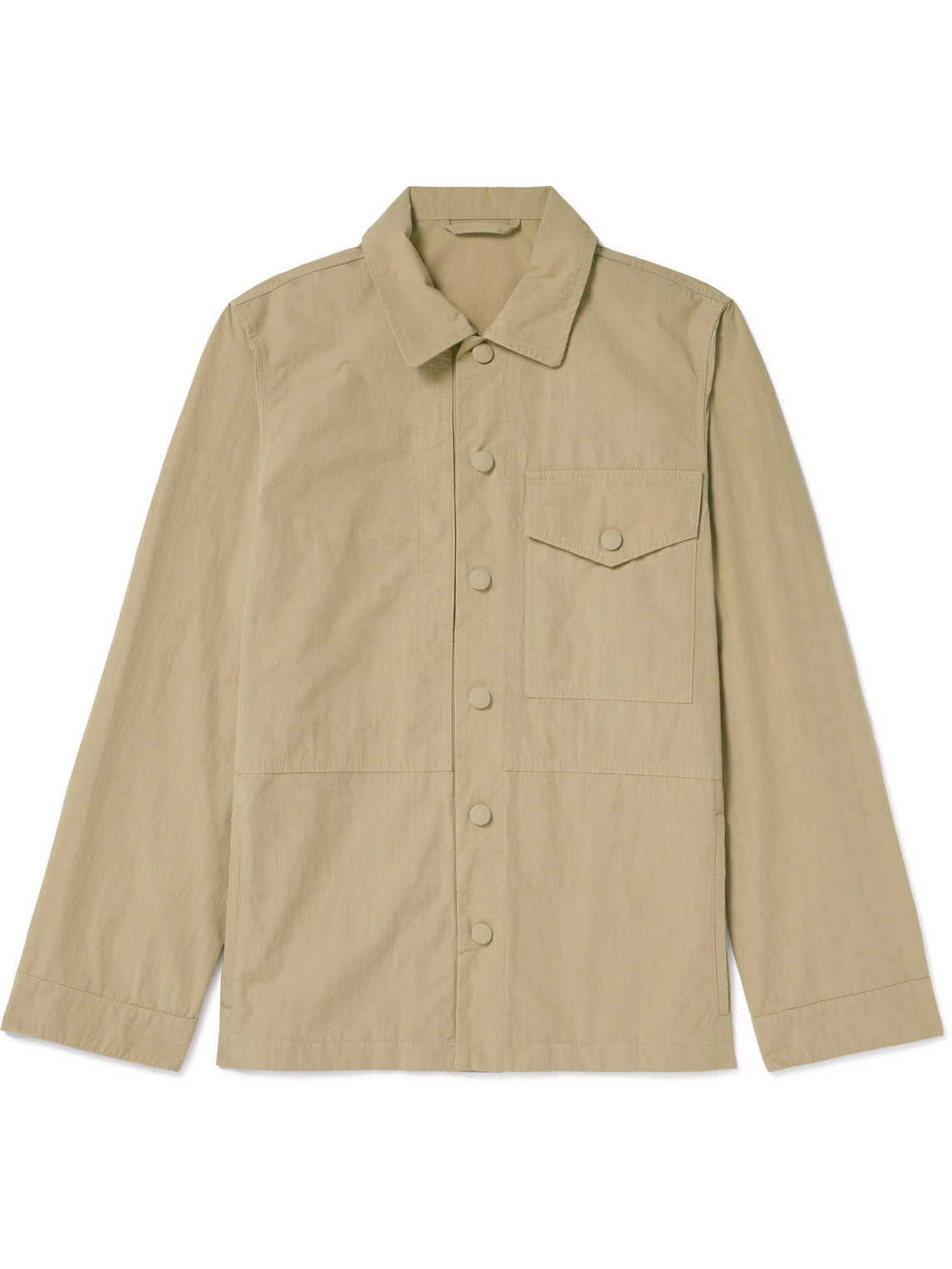 Valstar Cotton-blend Canvas Overshirt In Neutrals