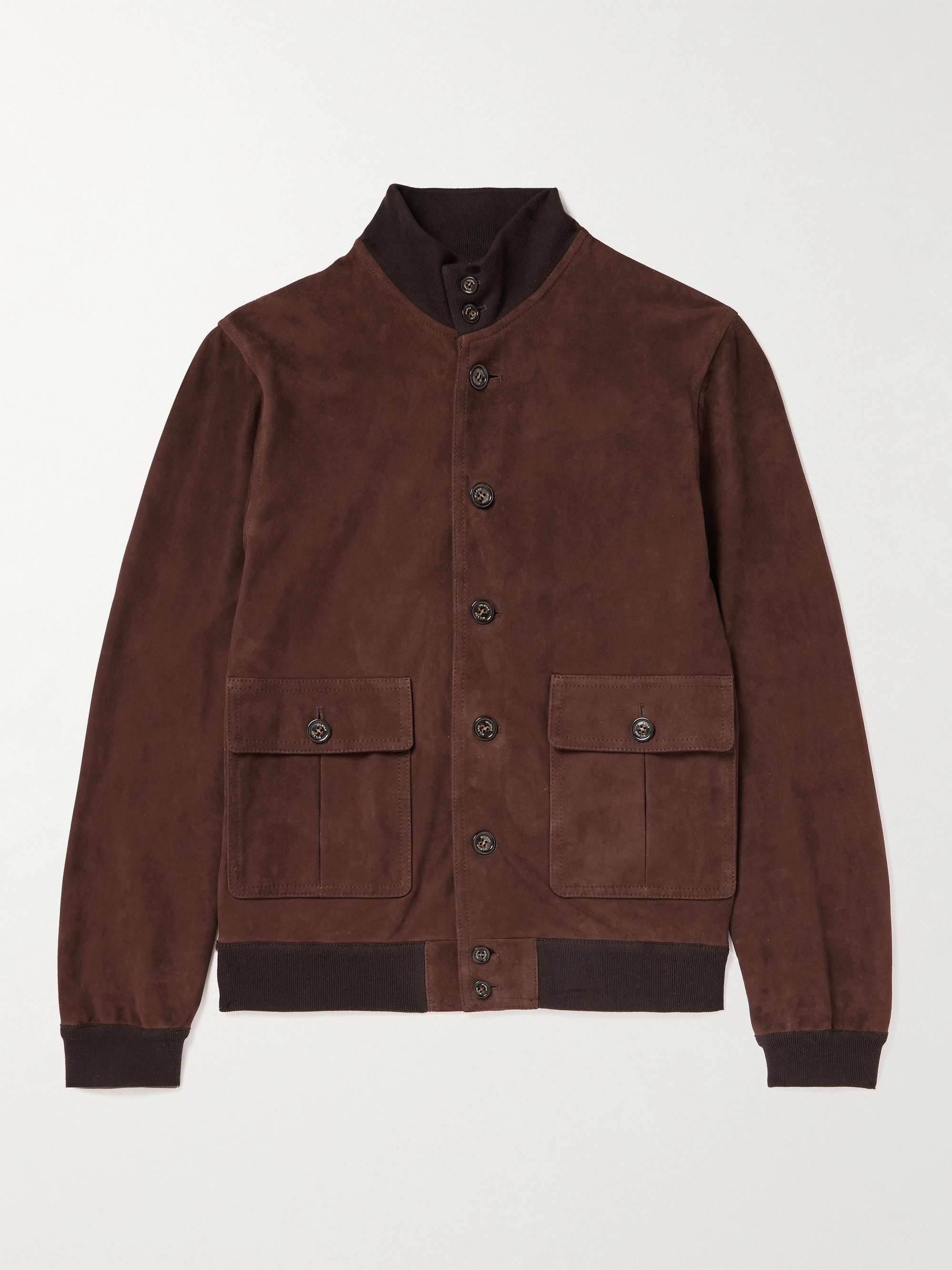 VALSTAR Valstarino Suede Bomber Jacket for Men | MR PORTER