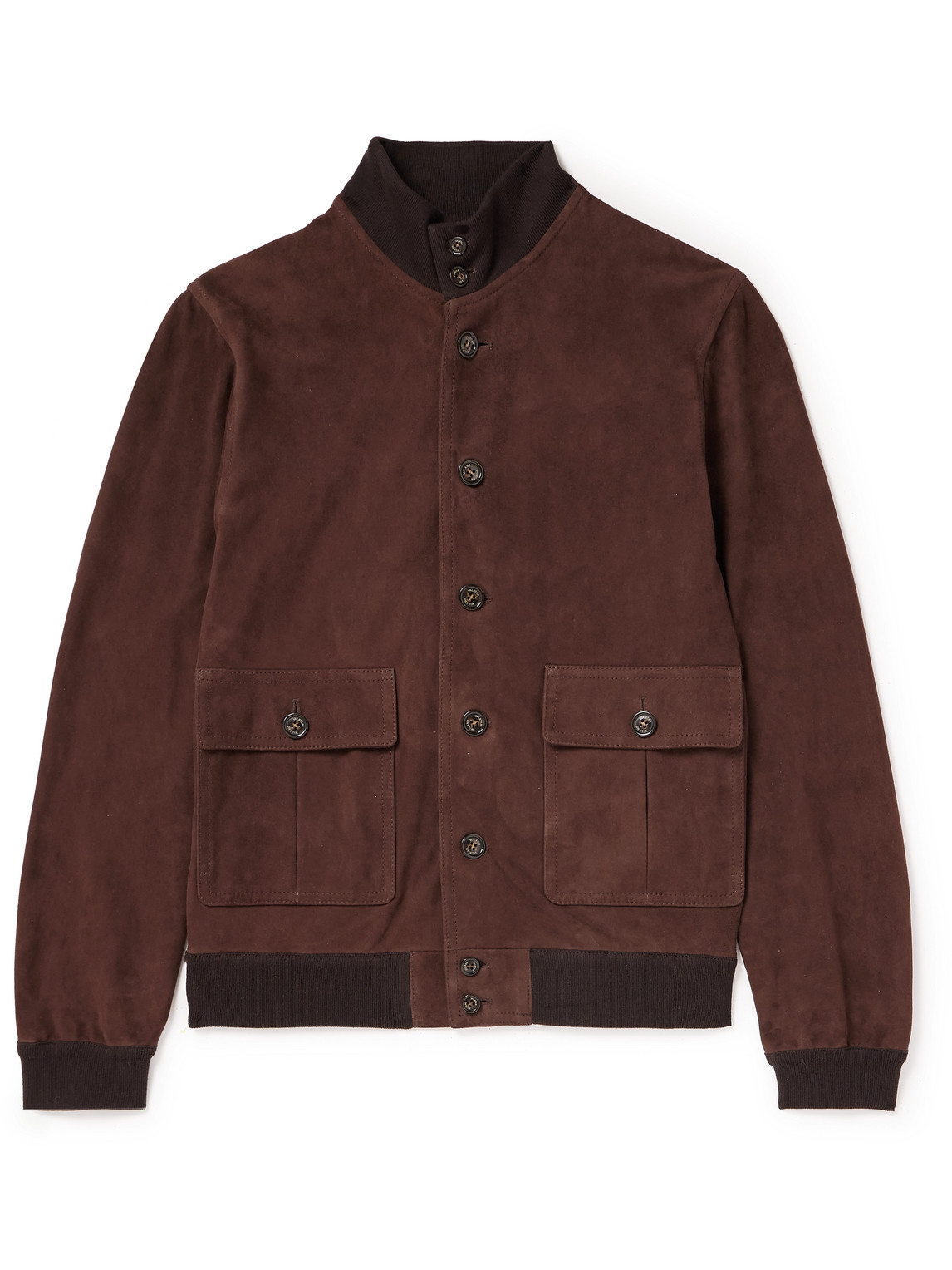 Valstar Ino Suede Bomber Jacket In Caffe