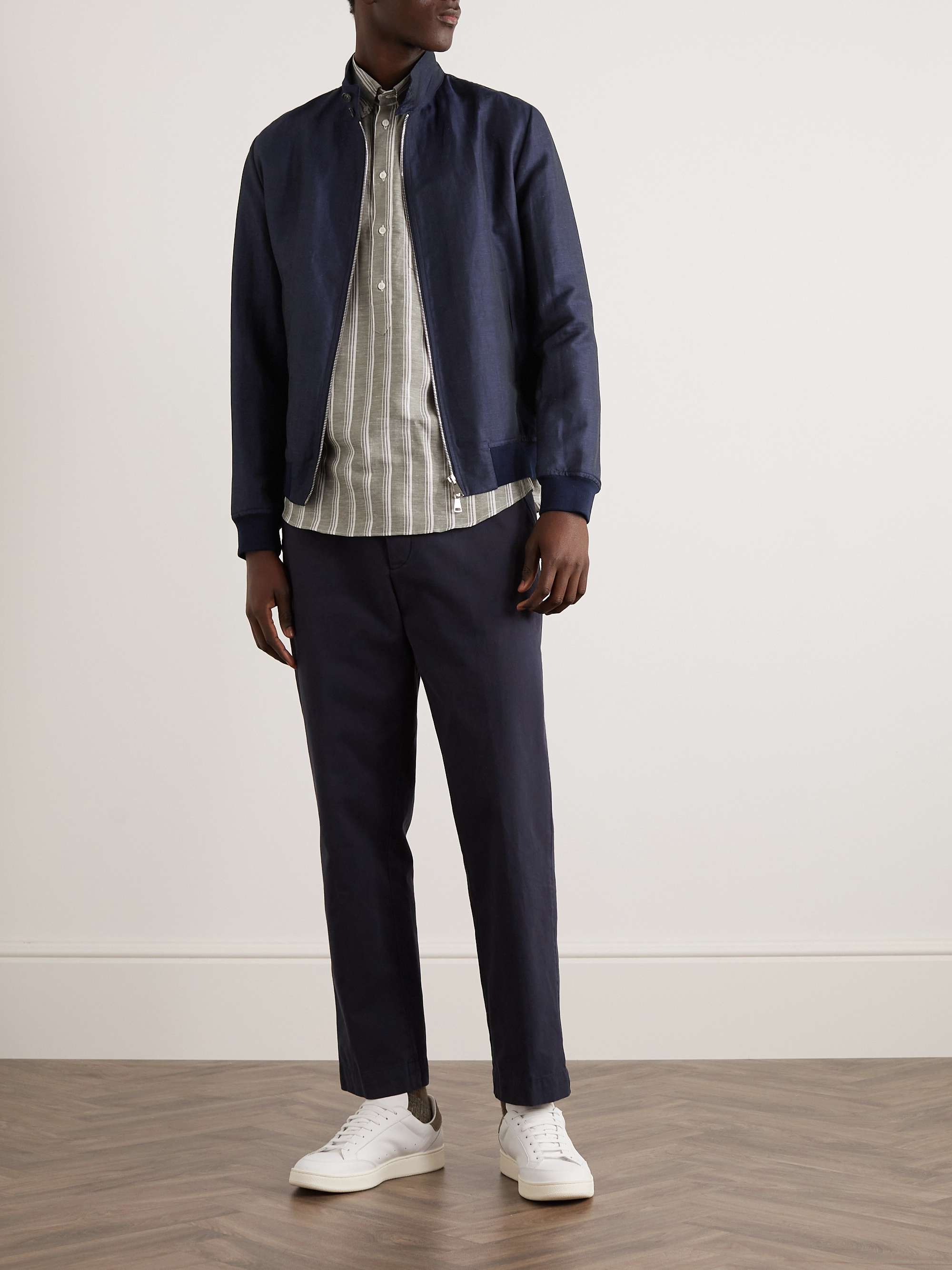 VALSTAR Wool and Linen-Blend Harrington Jacket for Men | MR PORTER