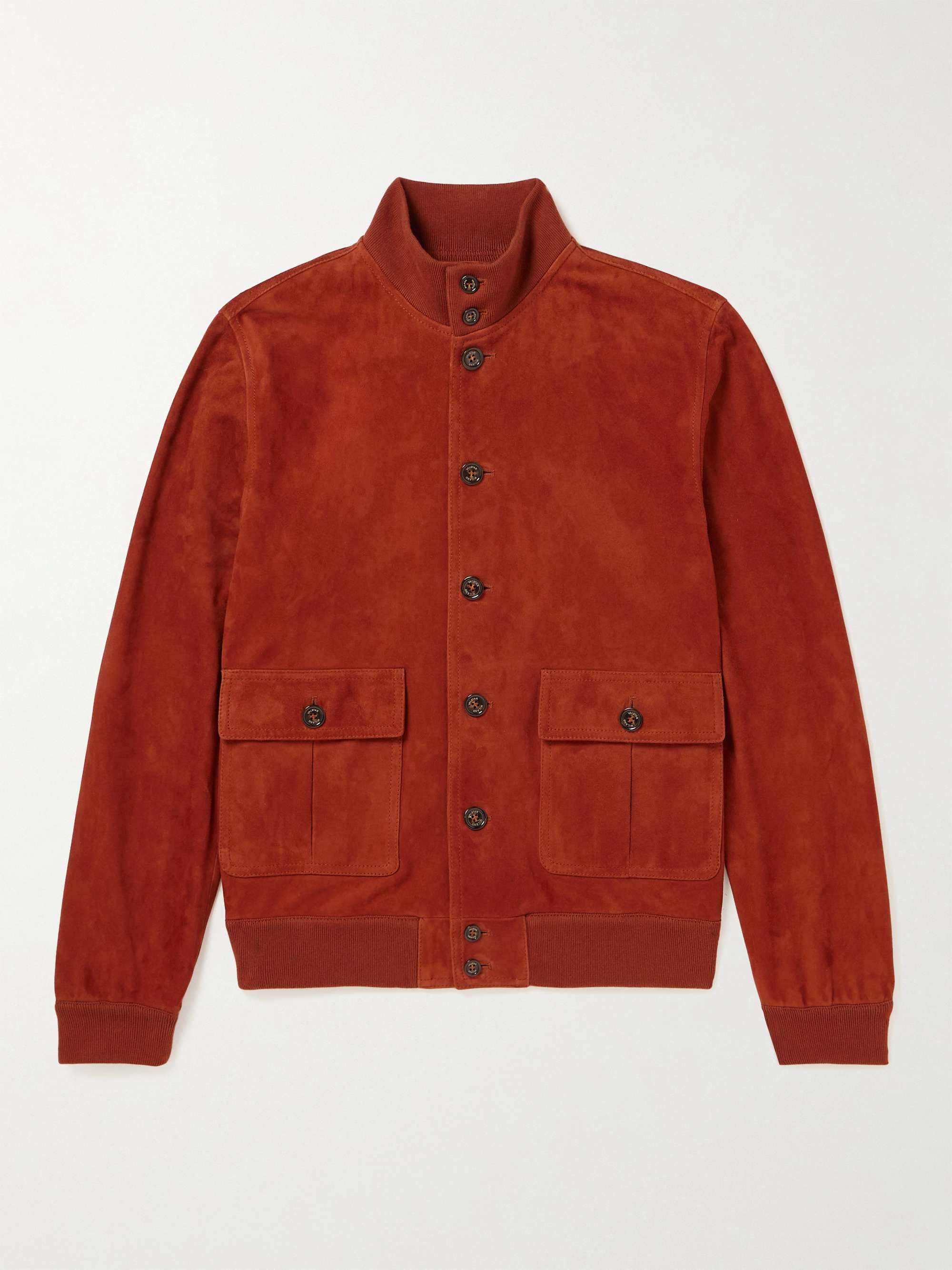 VALSTAR Valstarino Suede Bomber Jacket for Men | MR PORTER