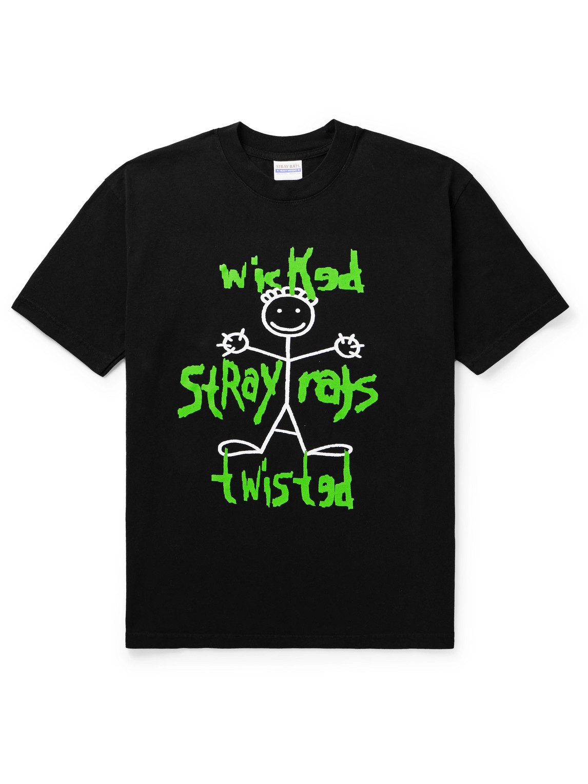Wicked Twisted Printed Cotton-Jersey T-Shirt