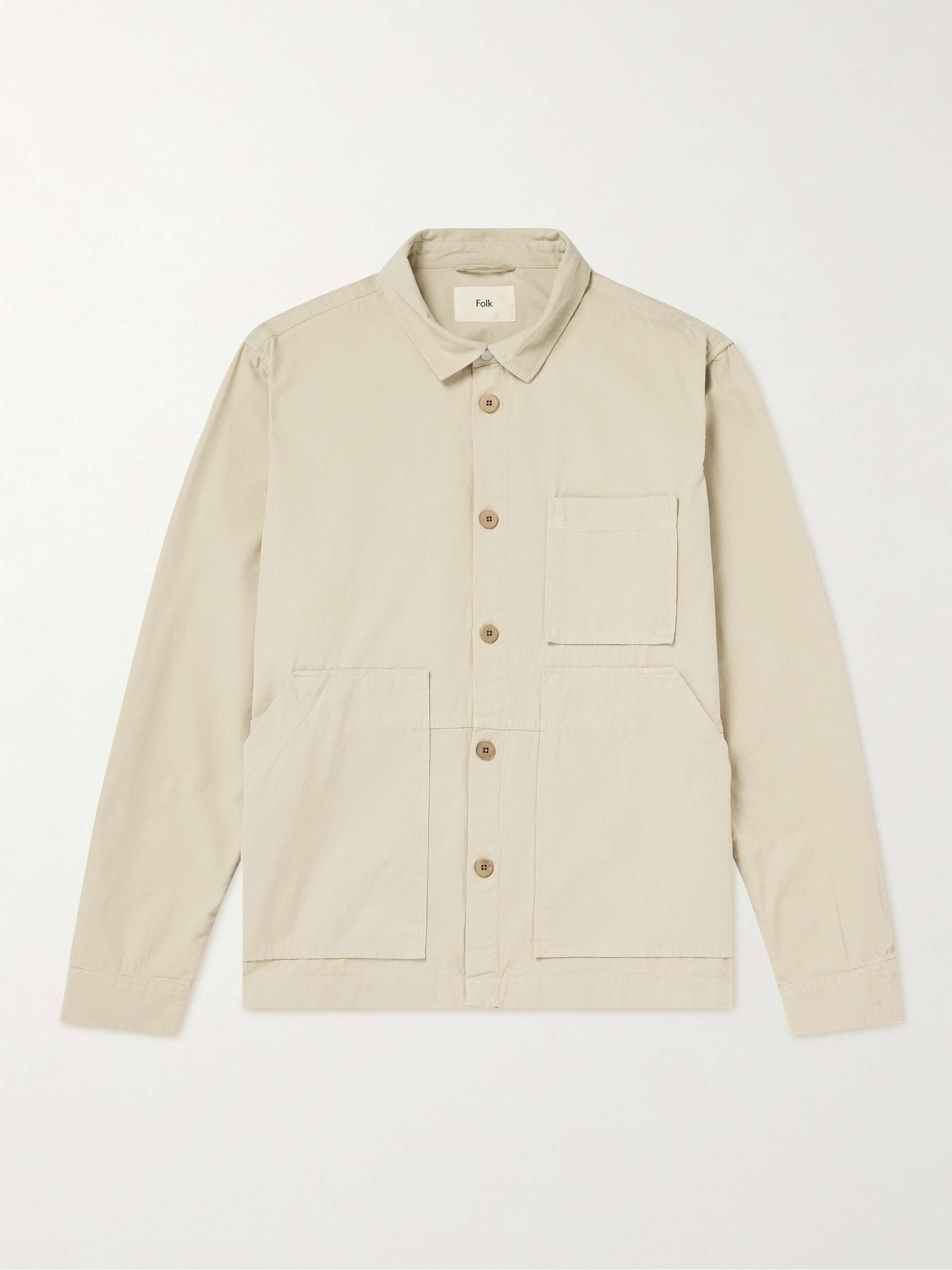 FOLK Assembly Cotton-Twill Overshirt for Men | MR PORTER